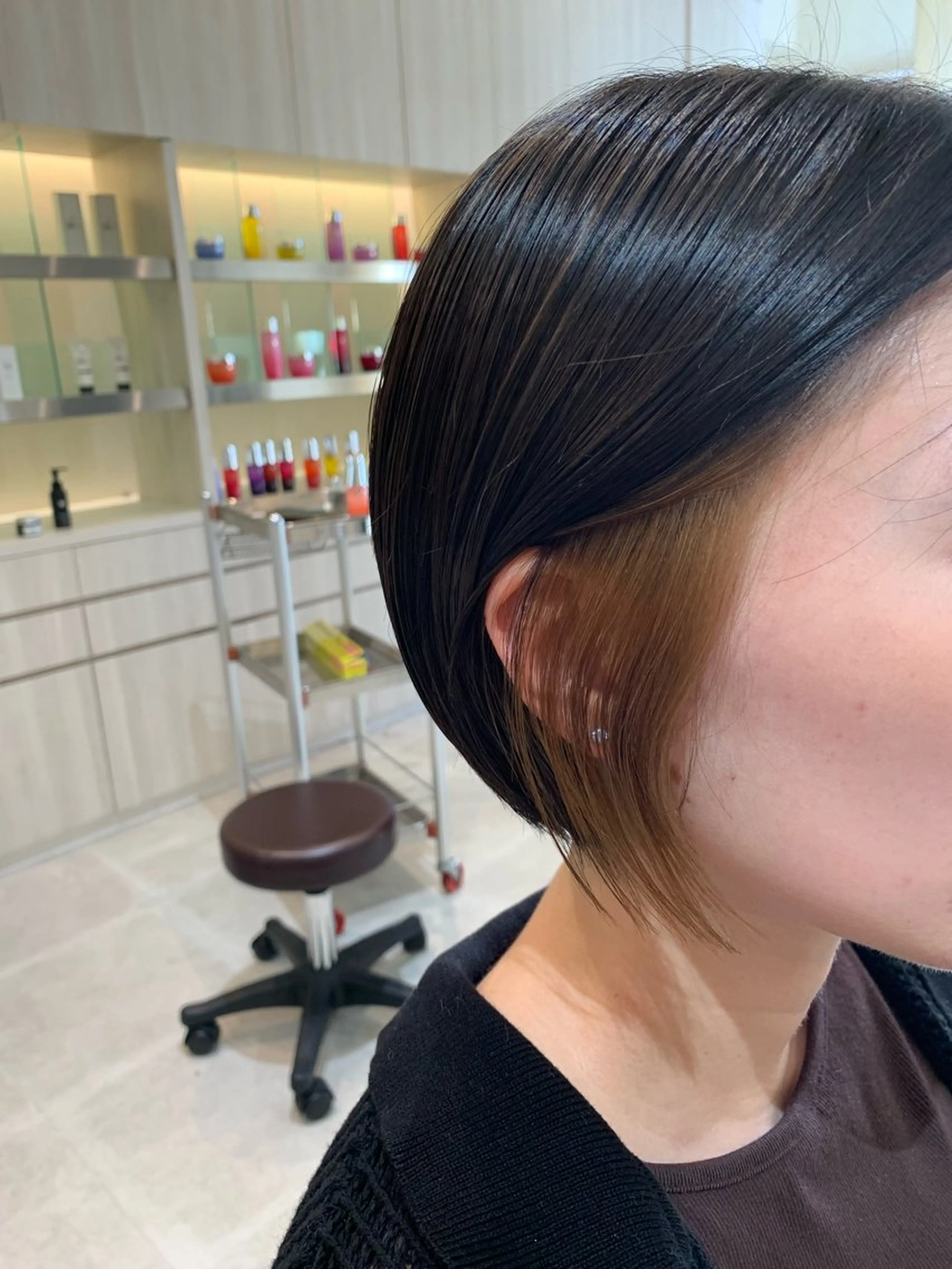 ショート ヘアカラー トリートメント SALOWIN名古屋栄店所属・Yuuki🌷名古屋 栄 カラー/ボブのヘアスタイル