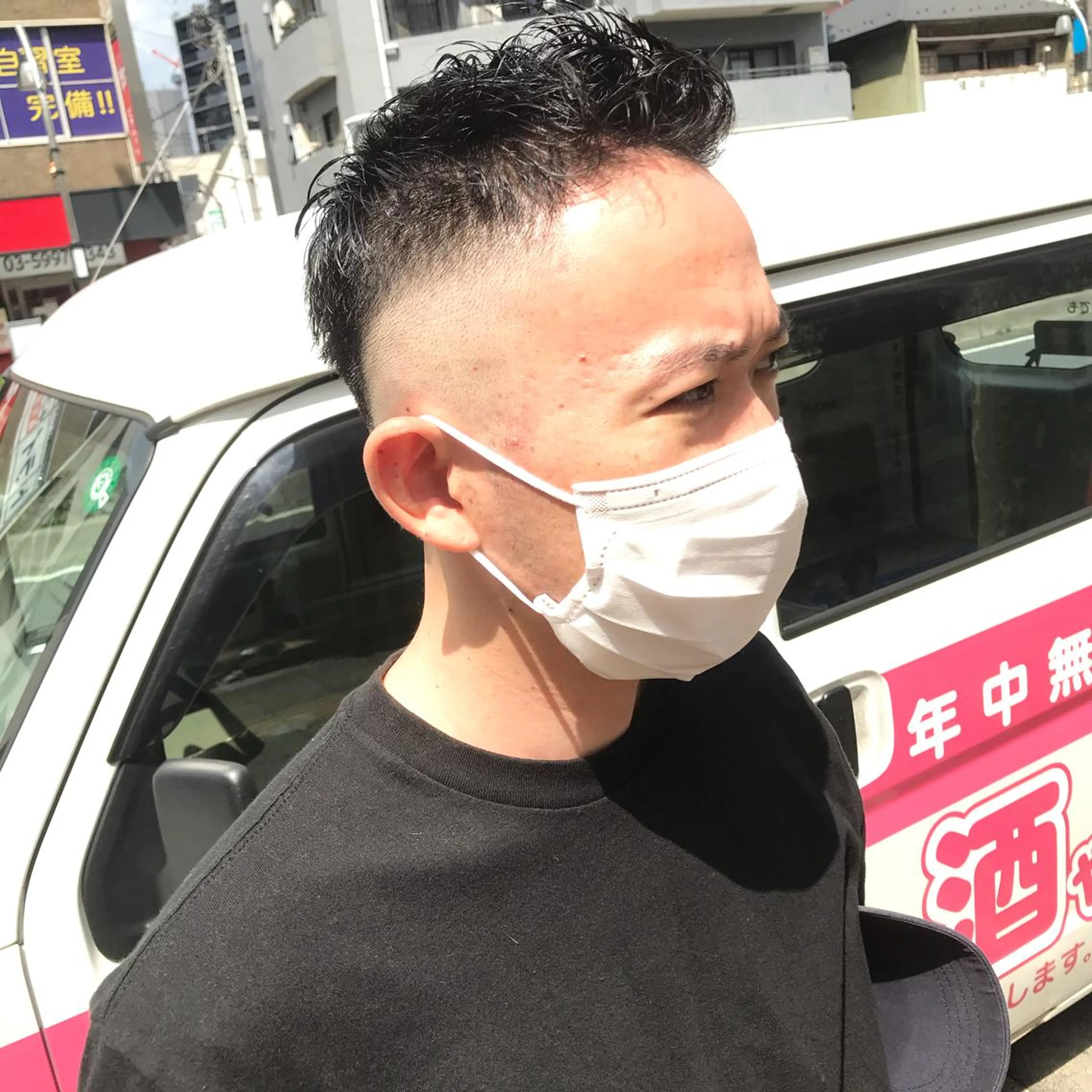 メンズ フェードカット ヨシダ トオルのヘアスタイル