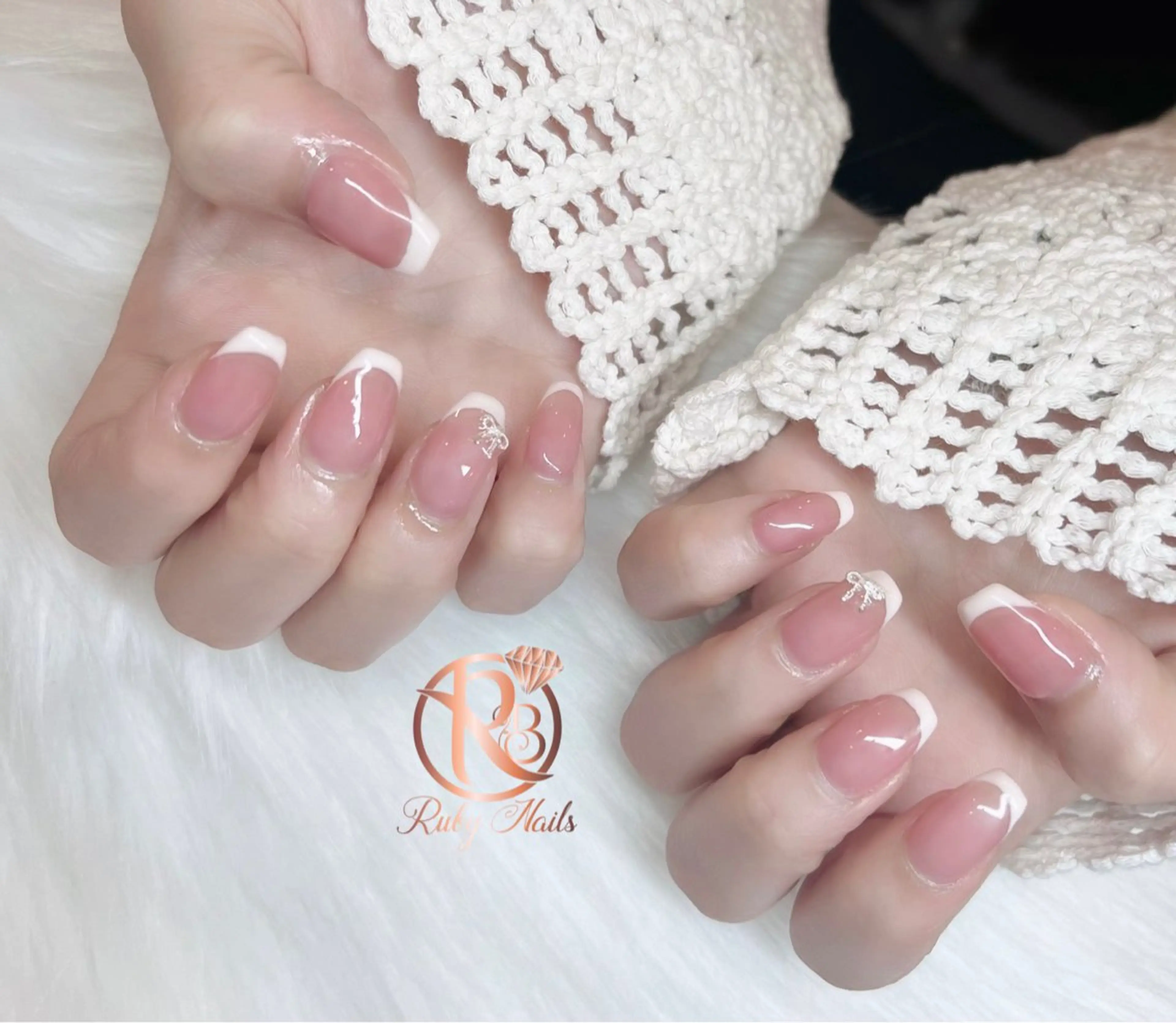 ネイル グラデーション キラキラネイル ピンク 春ネイル ワンホンネイル ハンドネイル RUBY Nail 日暮里店のネイルデザイン