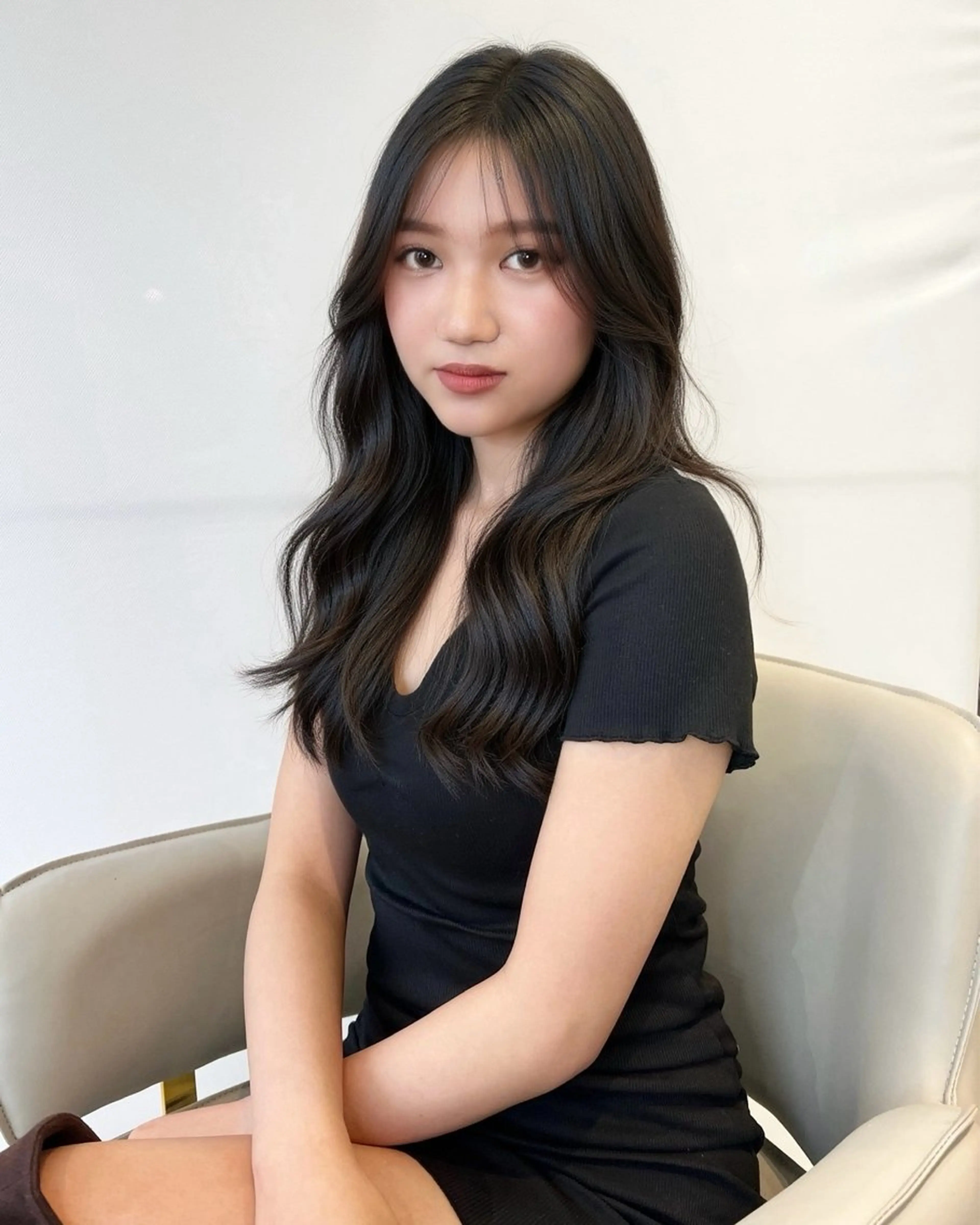 セミロング 小田裕也 チャンモリパーマのヘアスタイル