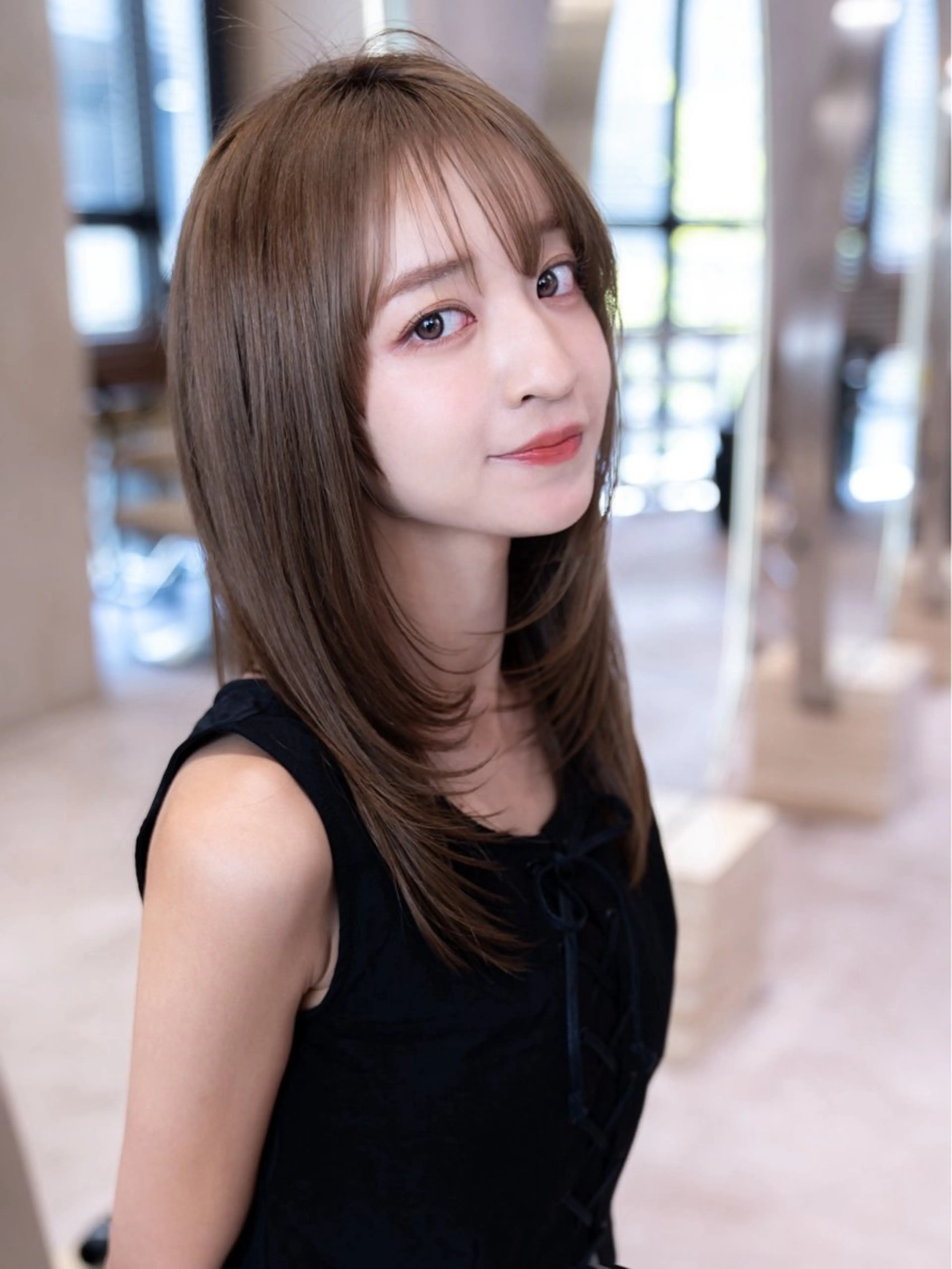 ロング カット 渋谷駅/ボブパーマ/ レイヤー/ケンコウのヘアスタイル