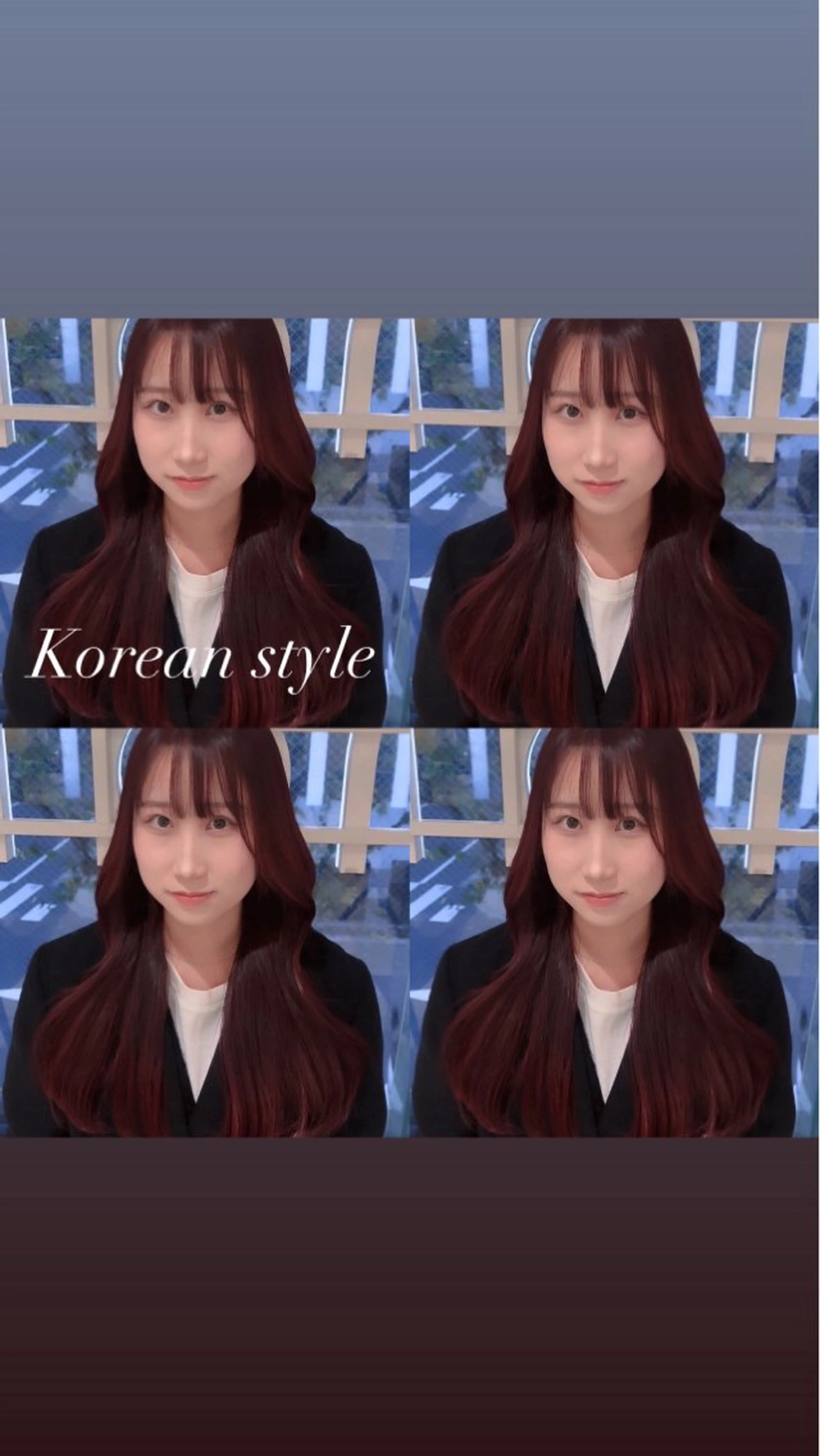 ロング カラー 💖大人韓国ヘア💖 韓国艶カラー【銀座】のヘアスタイル