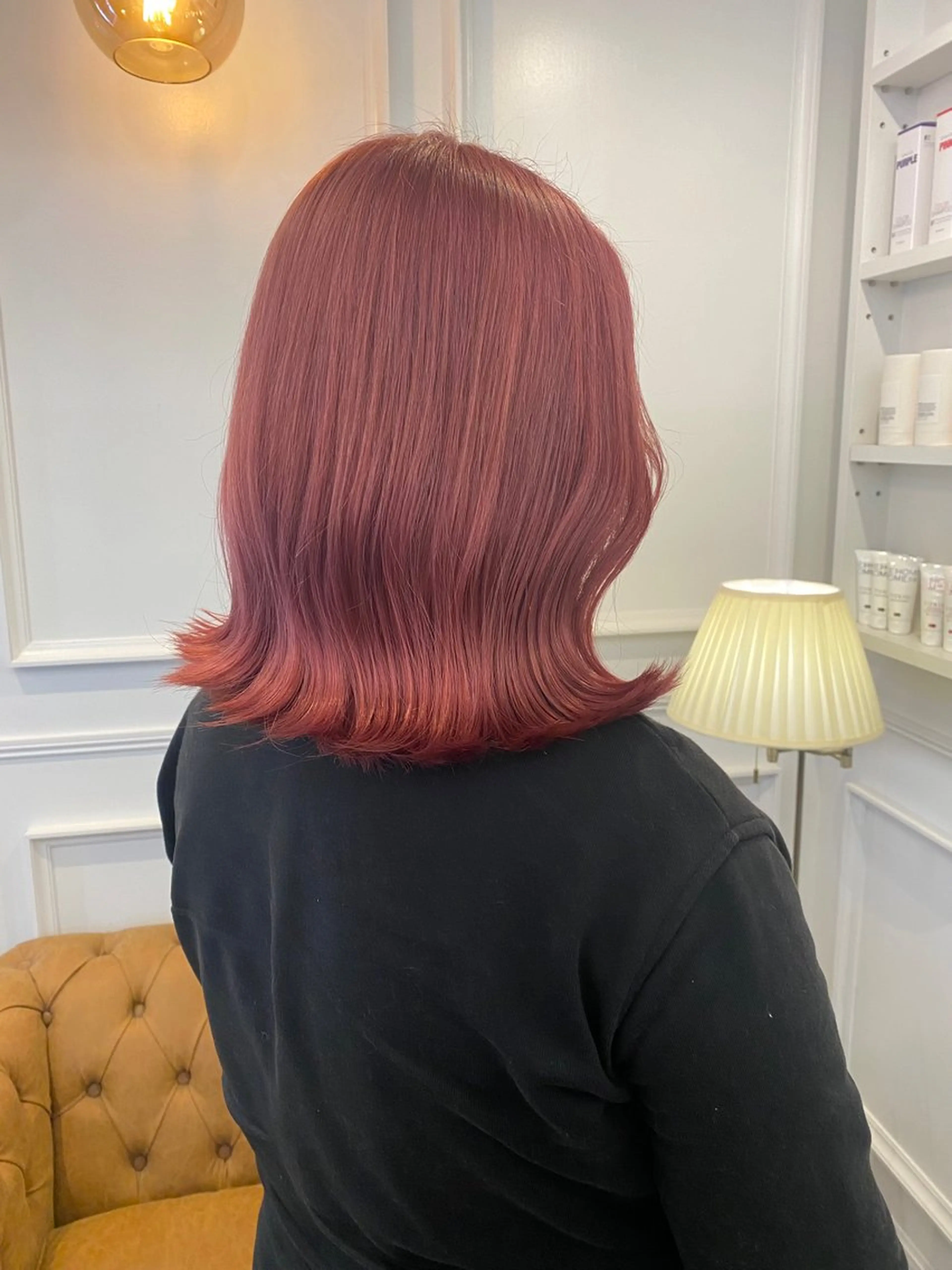 ミディアム ヘアカラー HARUKA🍒 toccaのヘアスタイル