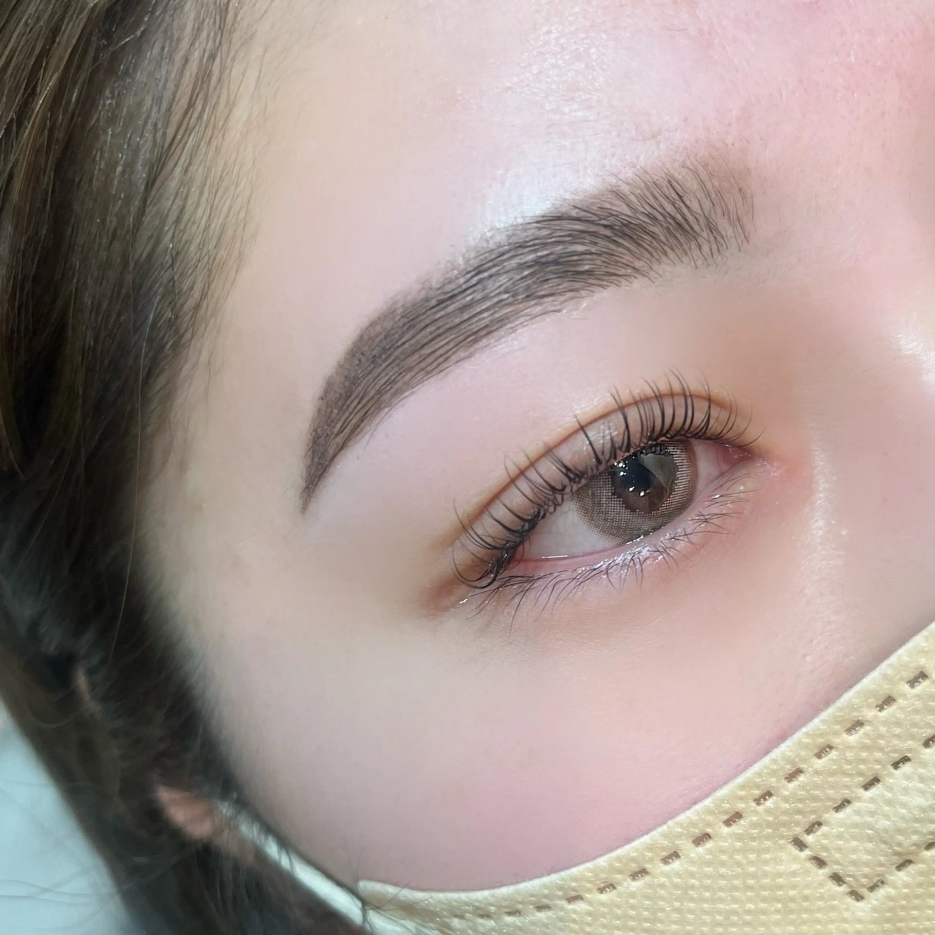 アイブロウ 韓国束感まつげ| MANAMI🧸のマツエク・マツパデザイン