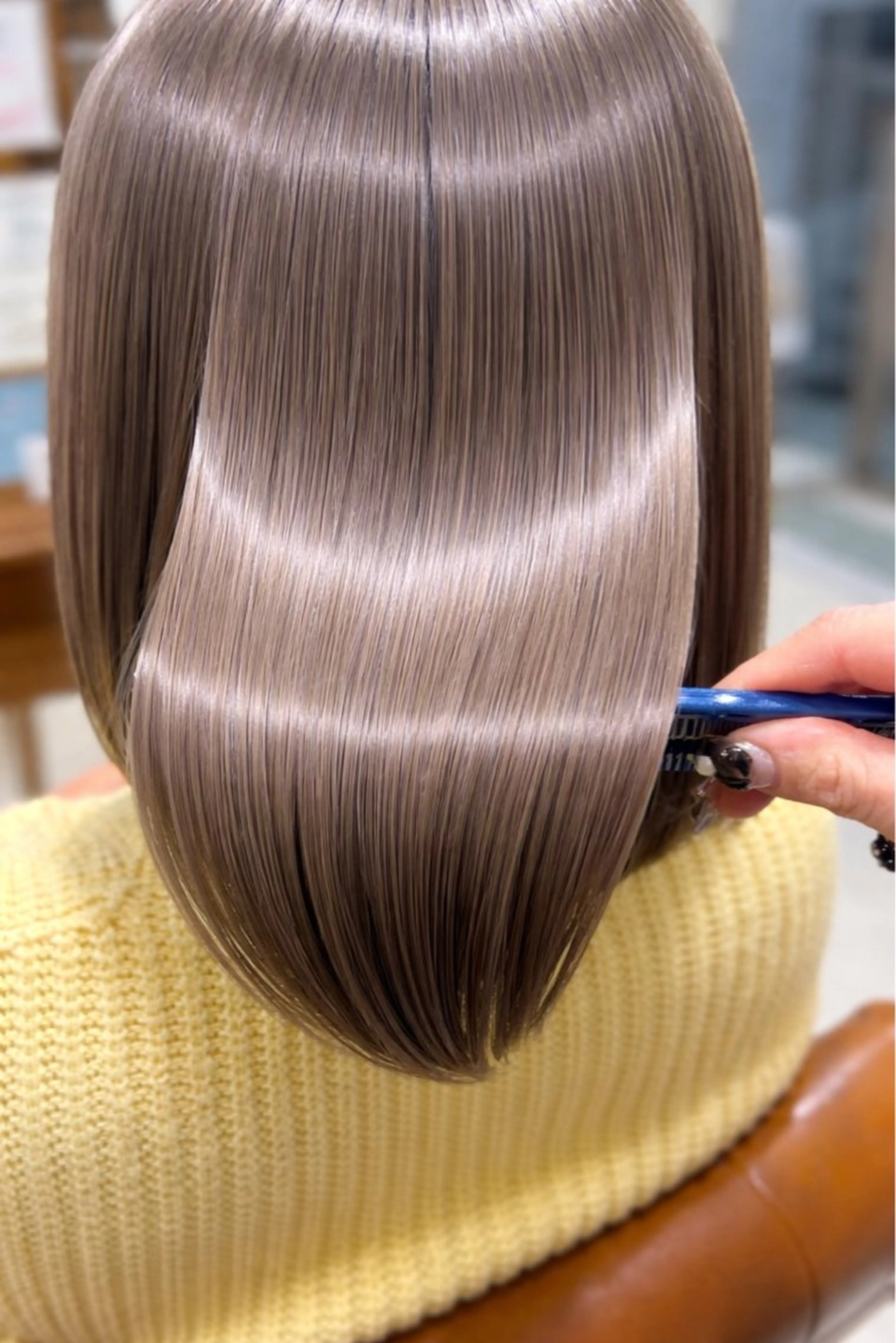 カラー ブリーチ ヘアカラー 🫧ボブ/艶髪カラー 伊原修子のヘアスタイル