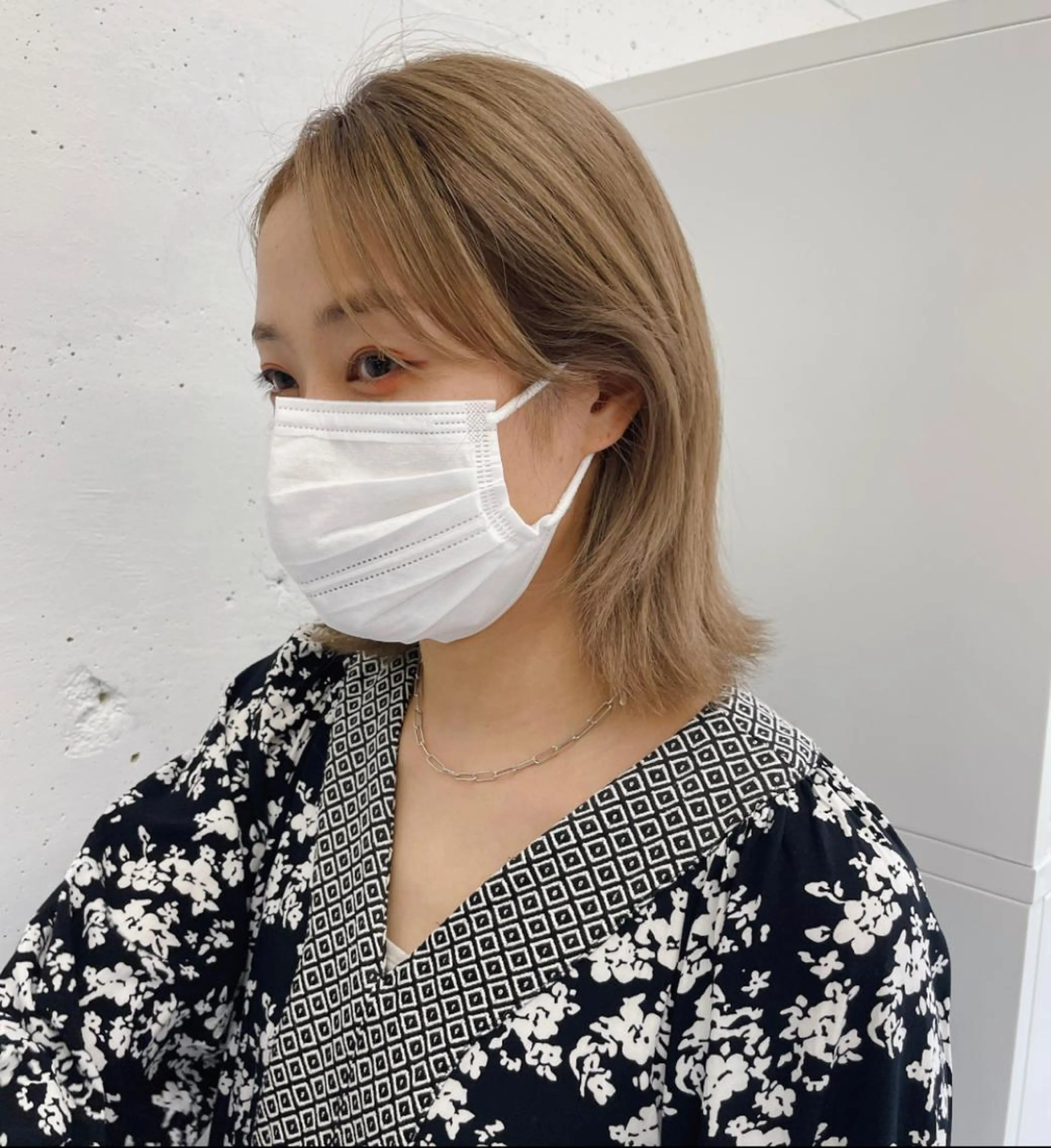 ミディアム カラー MUKU所属・fuka モデル募集のヘアスタイル