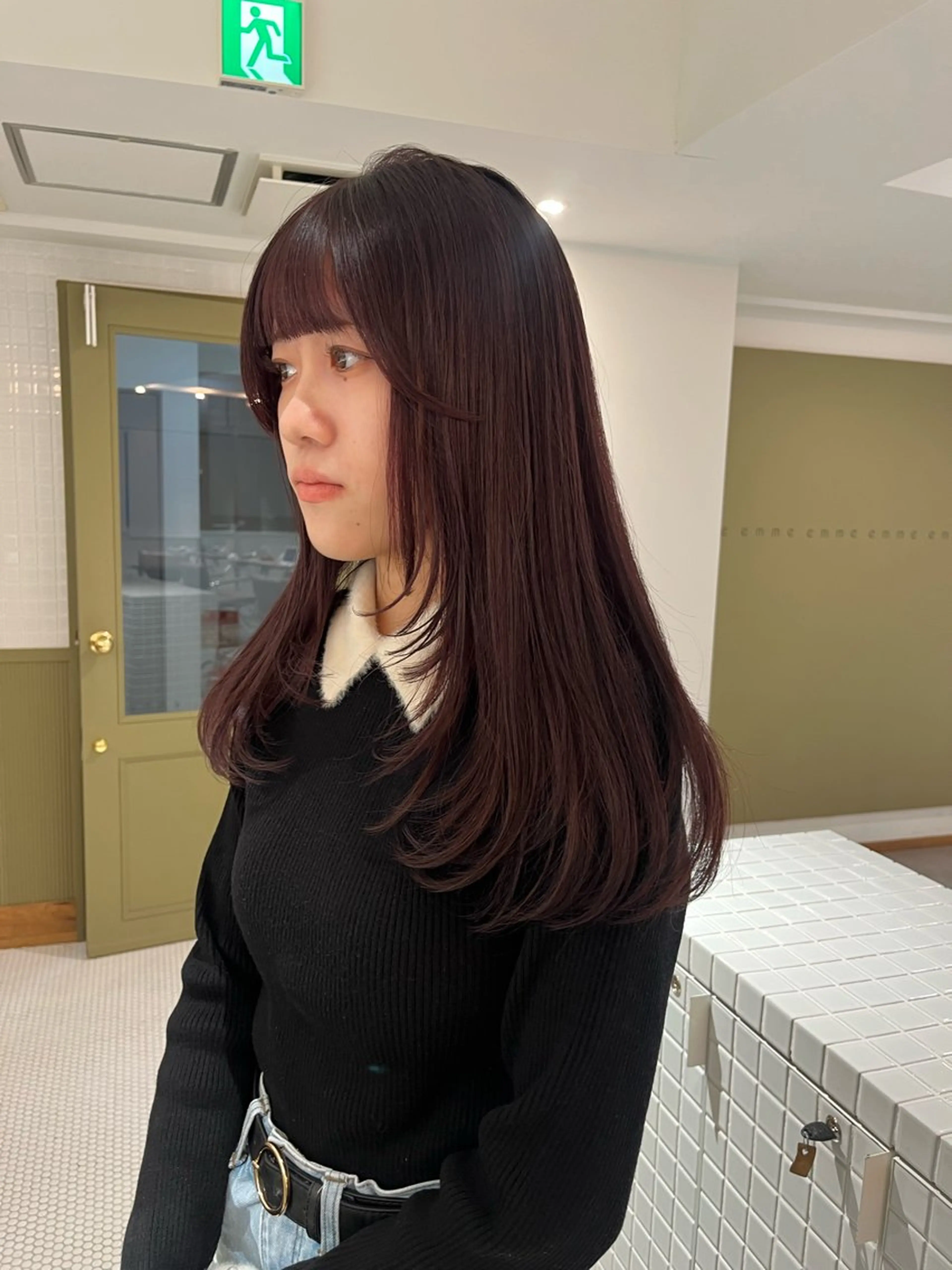 ロング カラー ブリーチ ブラウンカラー ブリーチなしカラー ピンクカラー ピンクブラウン カット ヘアカラー SALOWIN所属・マンツーマン美容師 立川　♡MIHO♡のヘアスタイル