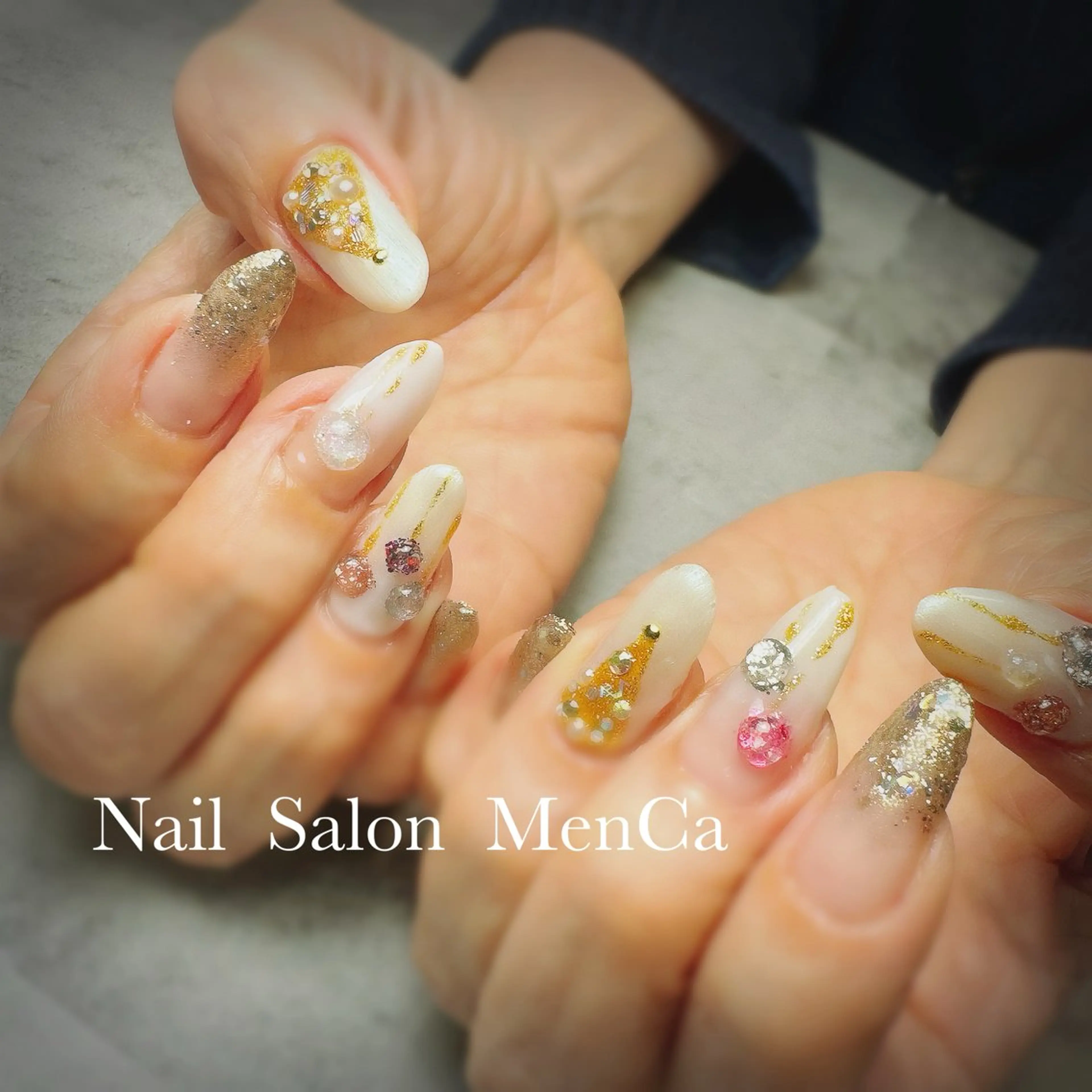 ネイル 冬ネイル クリスマス ハンドネイル 江崎 景子のネイルデザイン