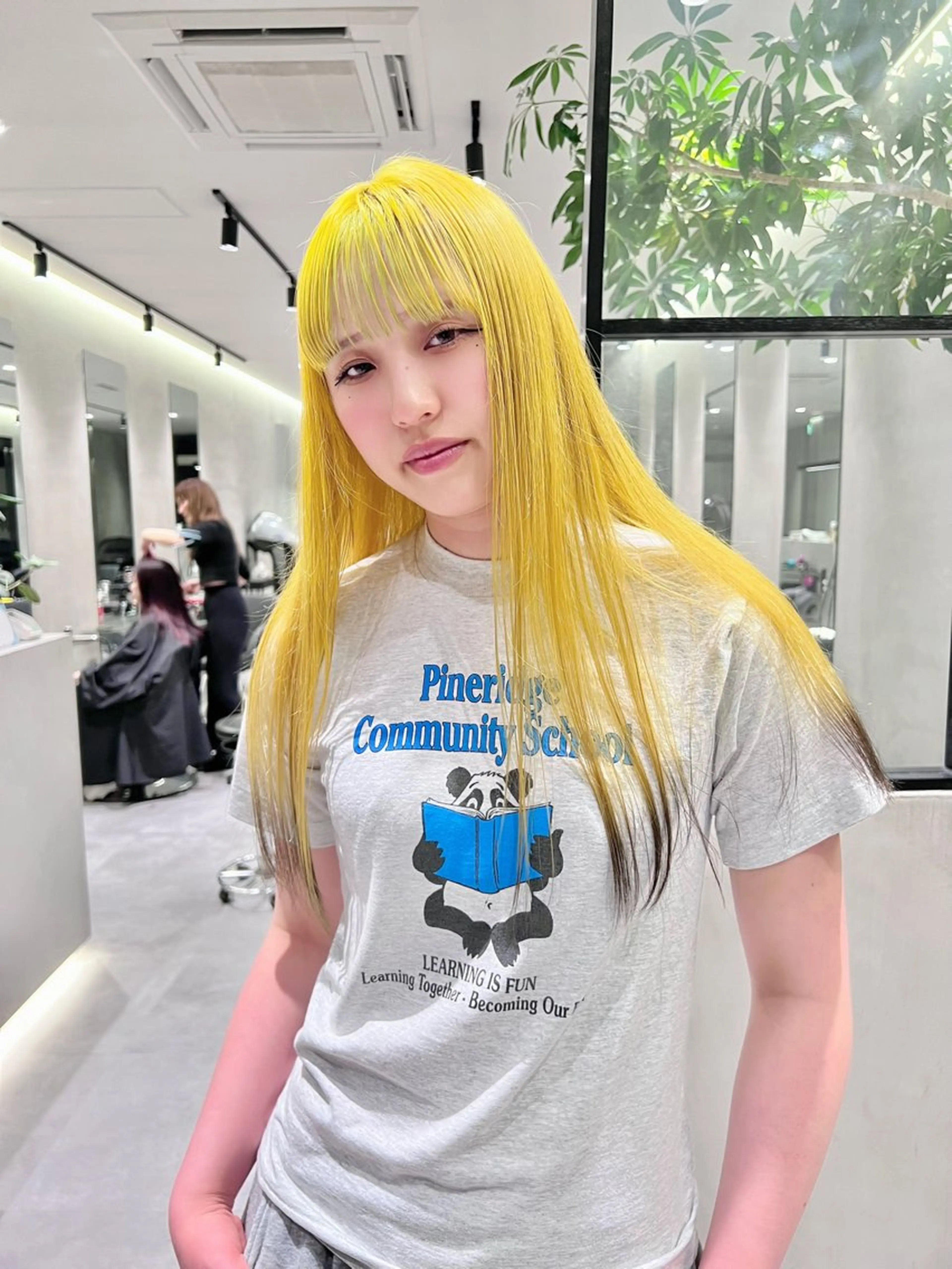 ロング ハイトーン/レイヤー カット岩田健斗/新宿のヘアスタイル