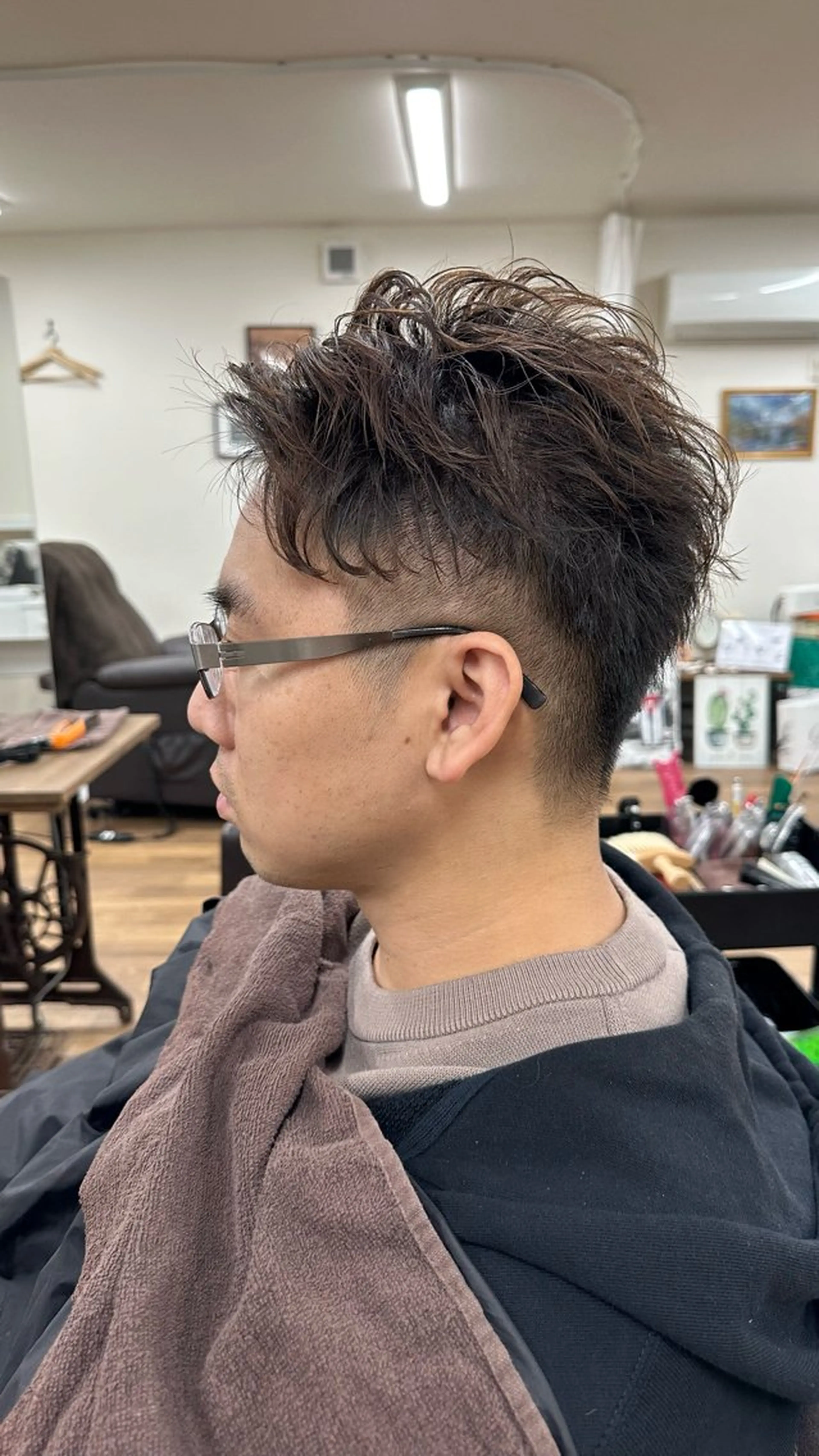 パーマ メンズ トリント蘇我所属・福島 ユウタのヘアスタイル