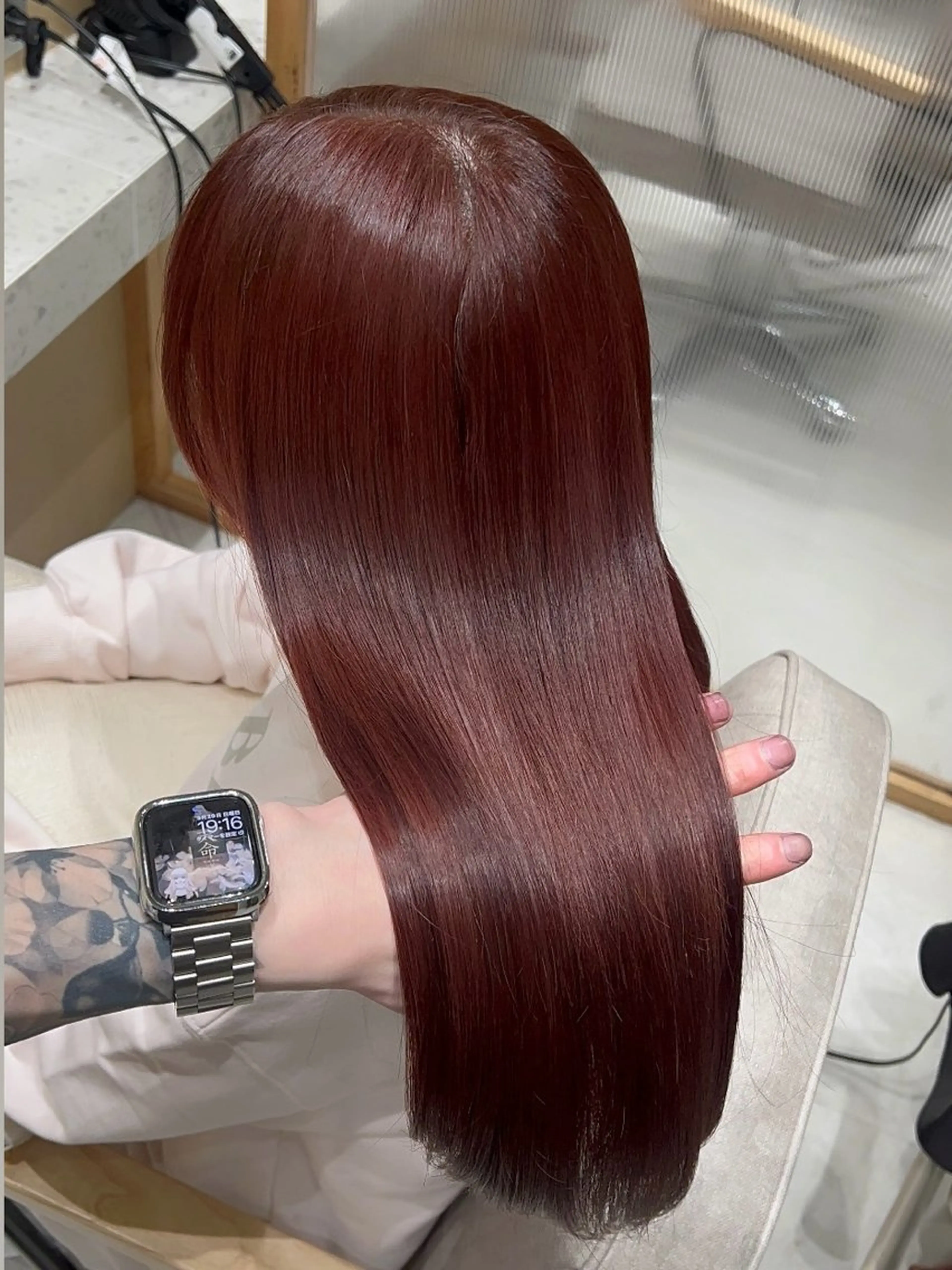 ロング ピンクブラウン ピンクラベンダー レッドブラウン 髪質改善 トリートメント カット ヘアカラー トリートメント 💎髪質改善/艶髪 💎mizuki💎のヘアスタイル