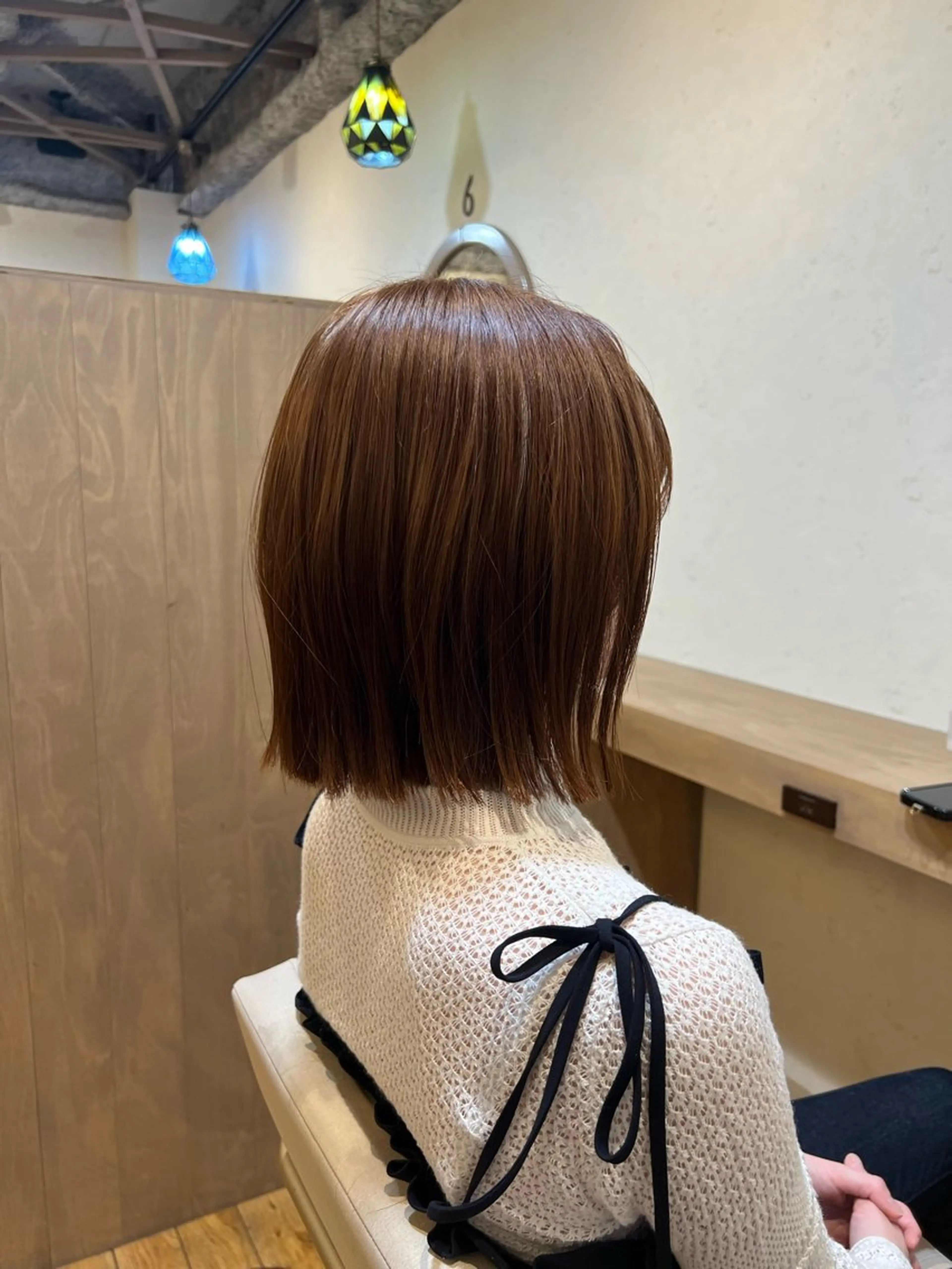 ショート カラー 切りっぱなしボブ ボブ 神戸ボブ✂️ ioe三宮/田 伸佳のヘアスタイル