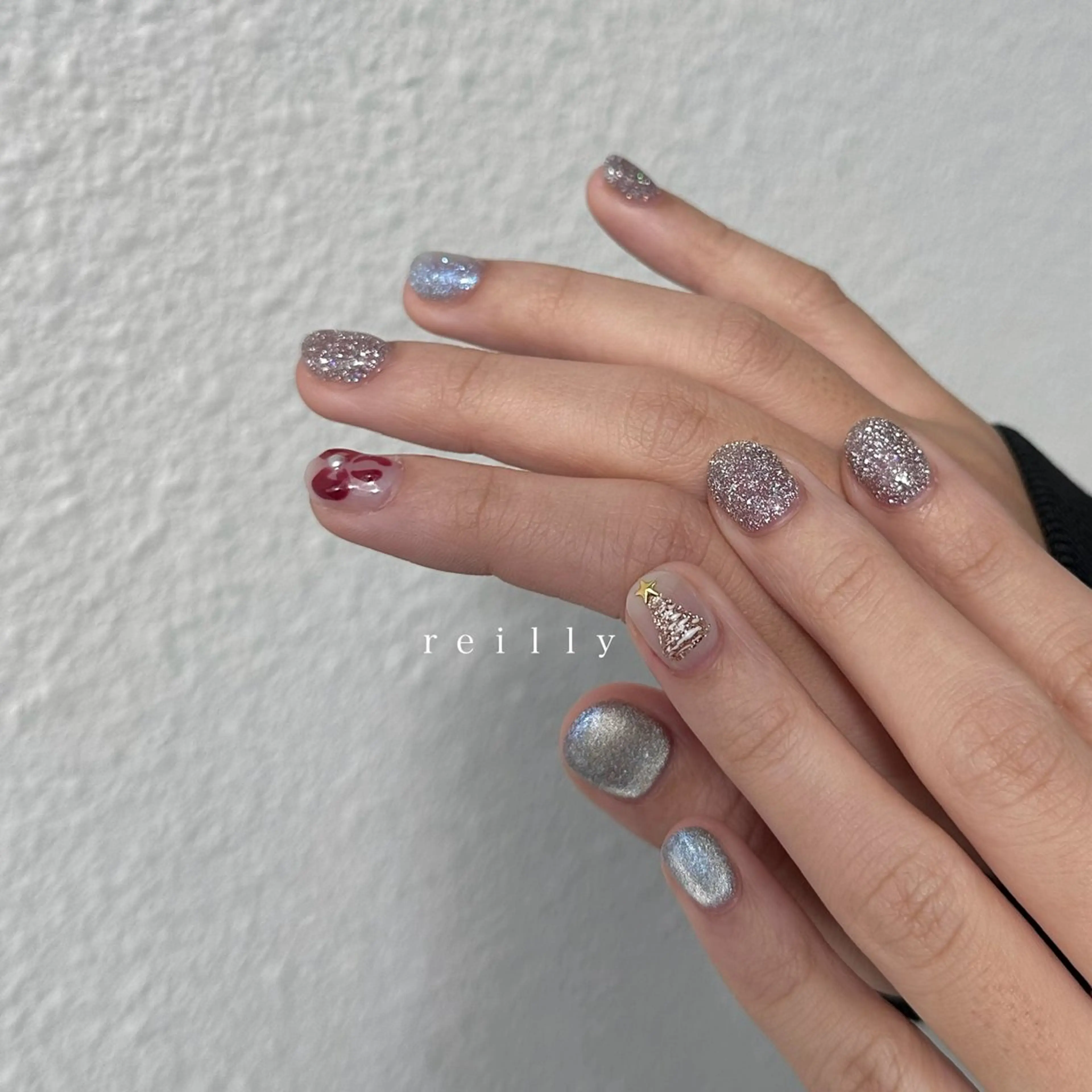 ネイル チークネイル 長さ出し フットネイル フレンチネイル ジェルネイル ハンドネイル Reilly nail.所属・Reillynail レイリーネイルのネイルデザイン