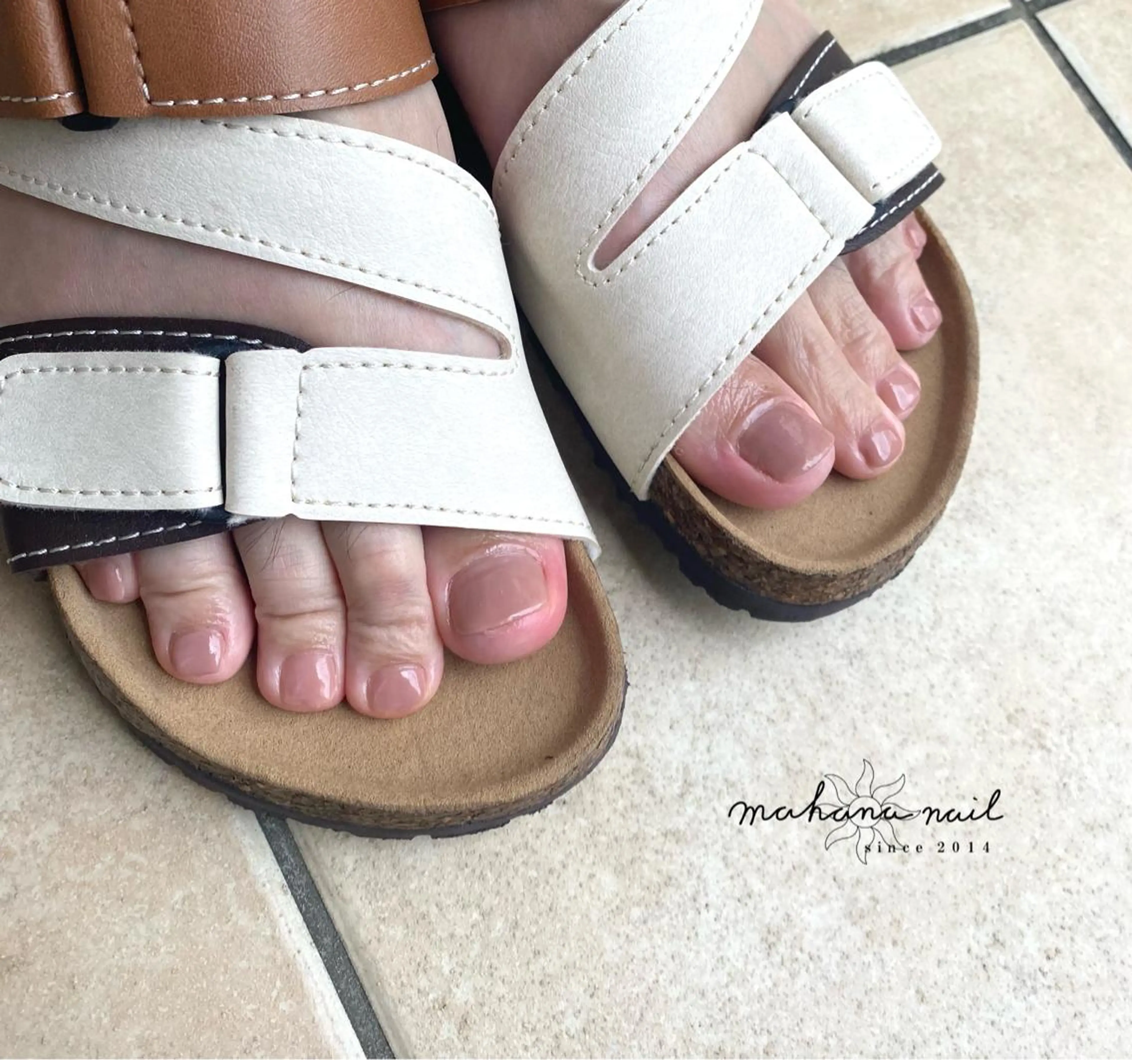 ネイル フットネイル ワンカラーネイル mahana nailのネイルデザイン