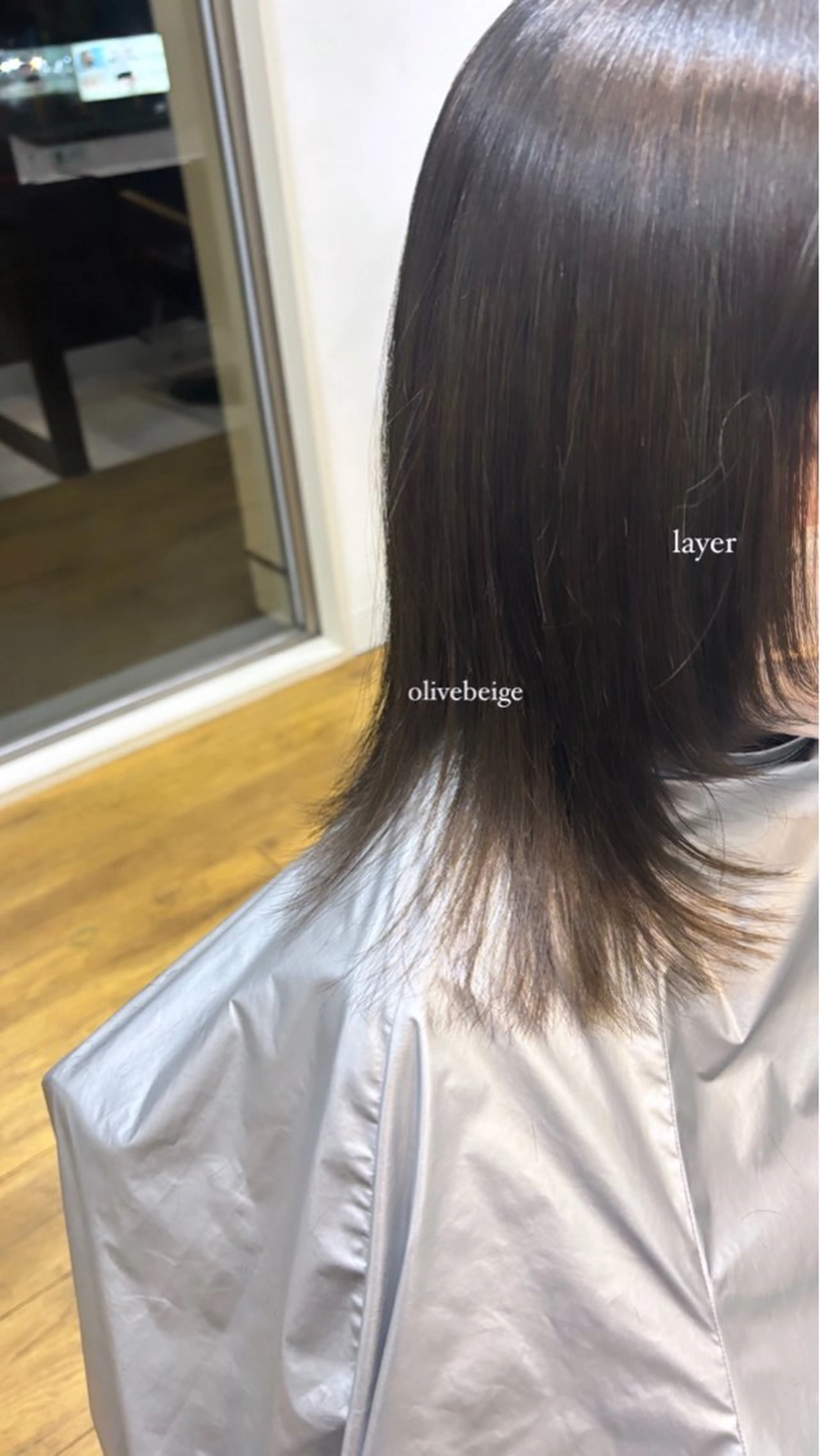 ミディアム reborn店長 🤍リルのヘアスタイル