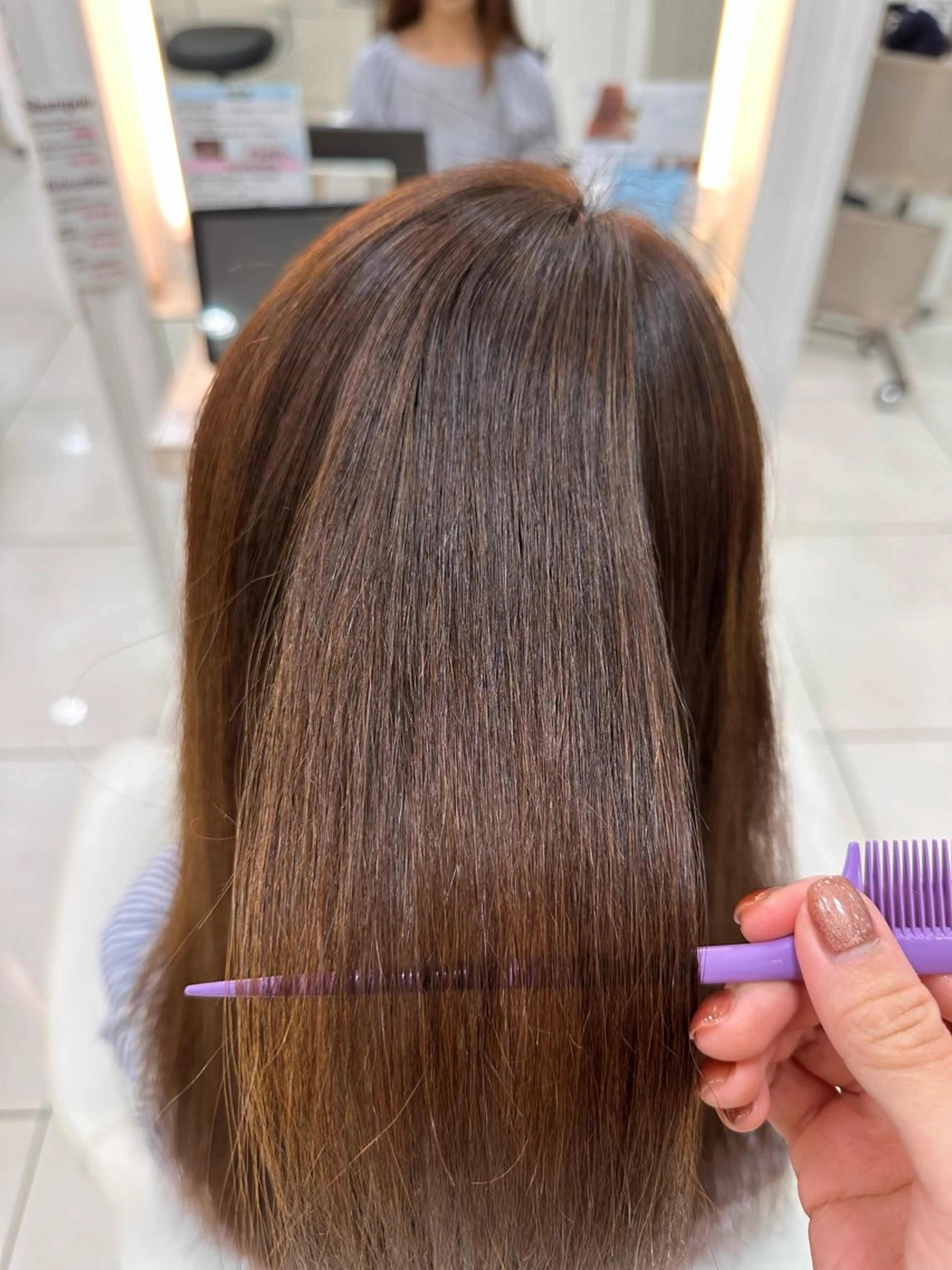 セミロング パーマ 伊佐 愛のヘアスタイル