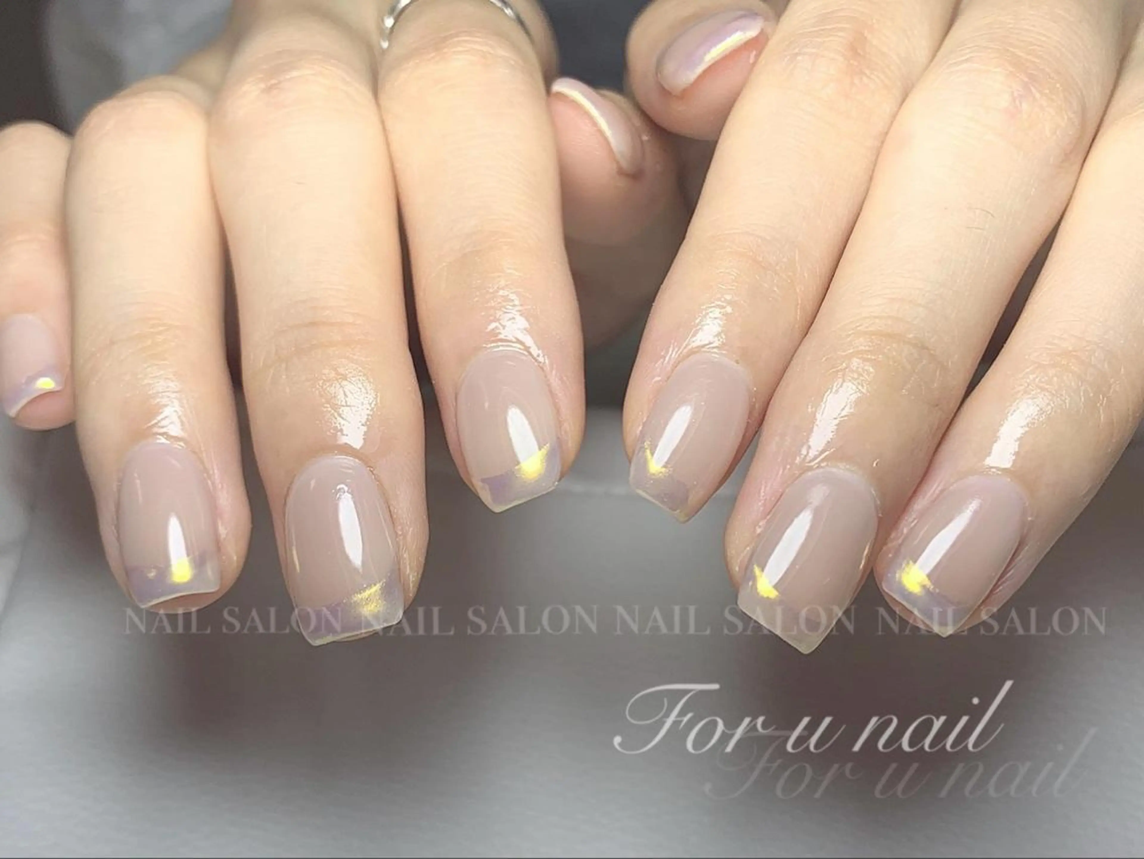 ネイル フレンチネイル ミラーネイル For  u  nail川崎所属・For u nailのネイルデザイン
