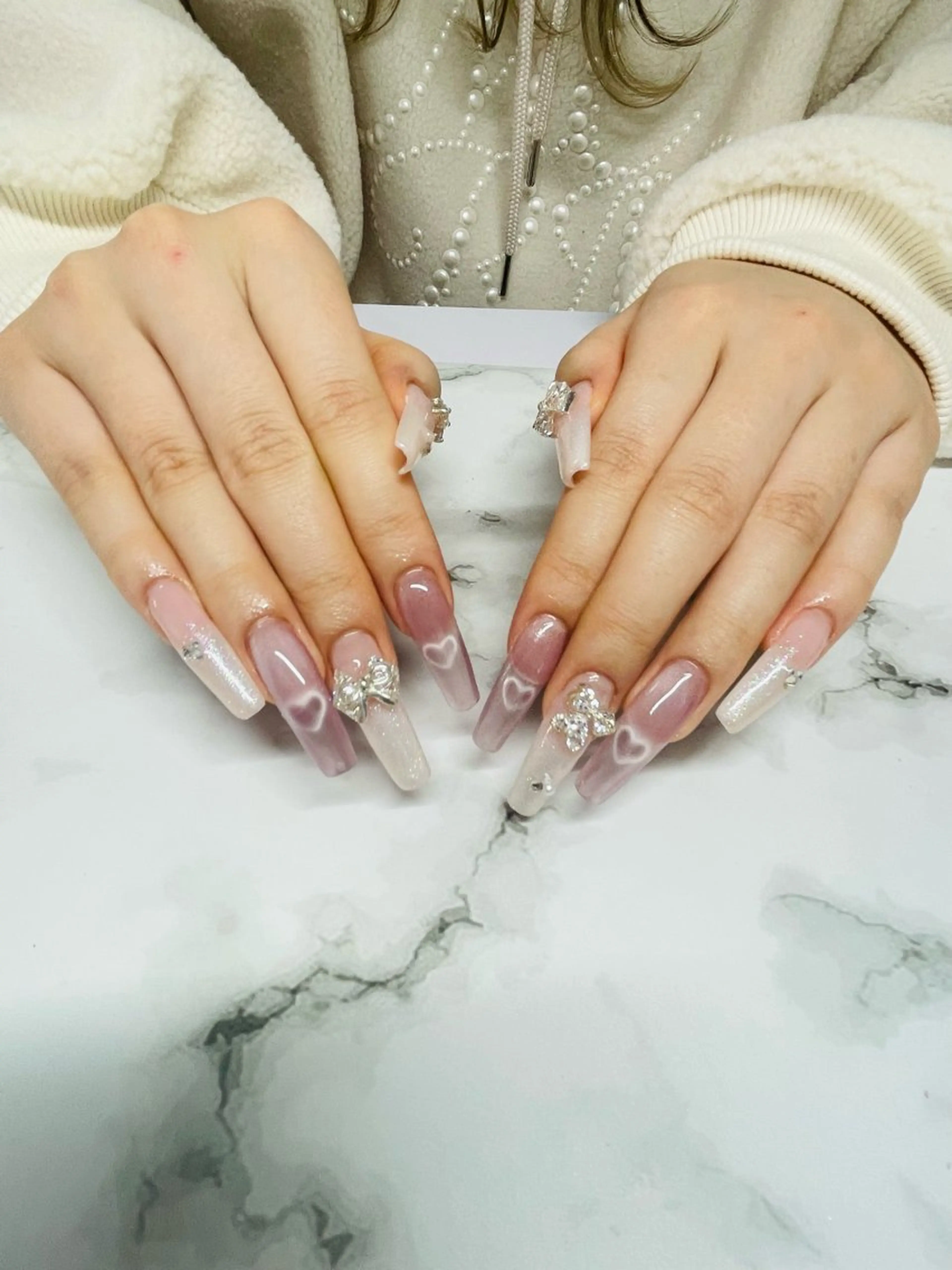 ネイル 長さ出し 持ち込み Star Beautyのネイルデザイン