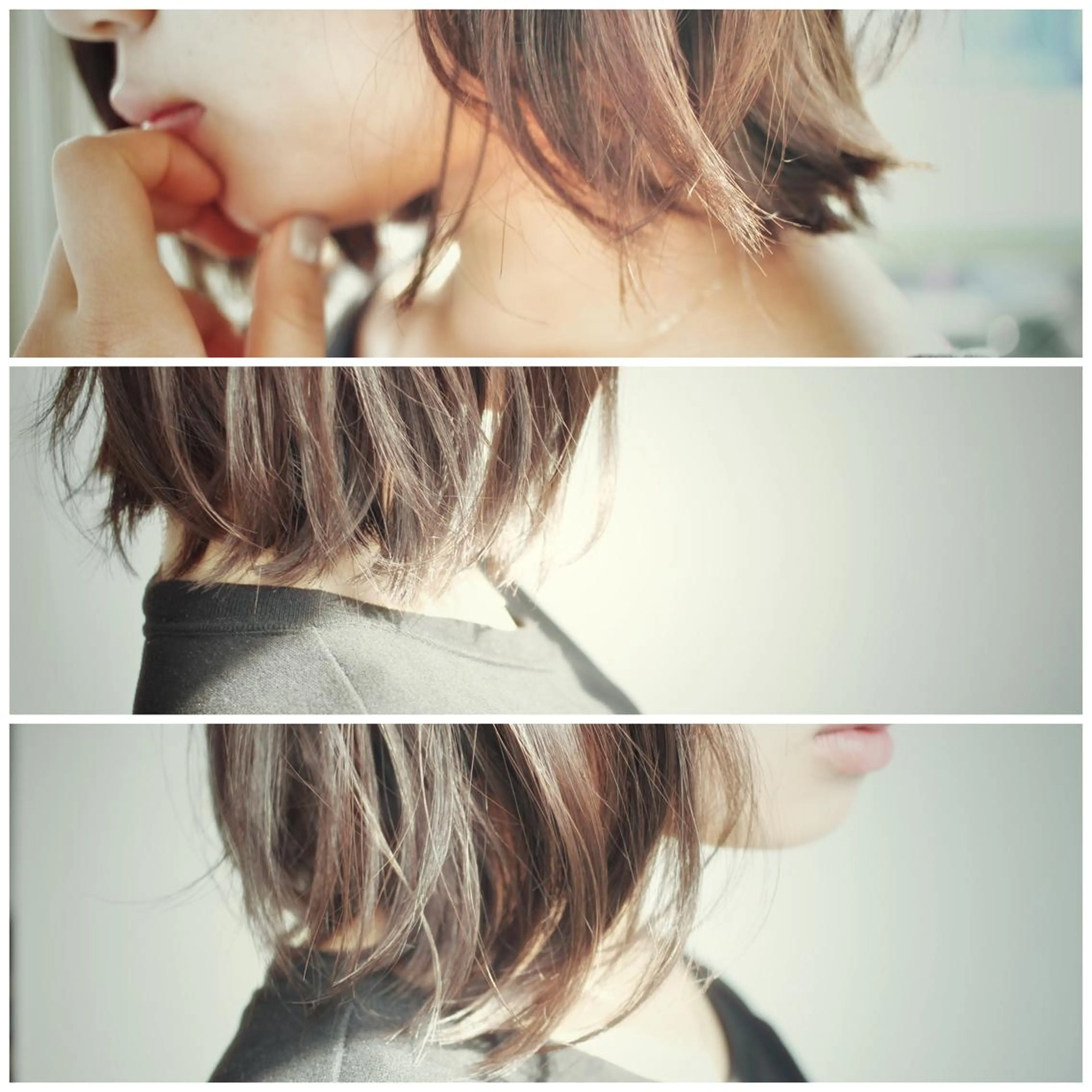 ミディアム ボブ 外ハネヘア カット トリートメント BOB🌟ハイトーン /ブリーチ/TAKUのヘアスタイル