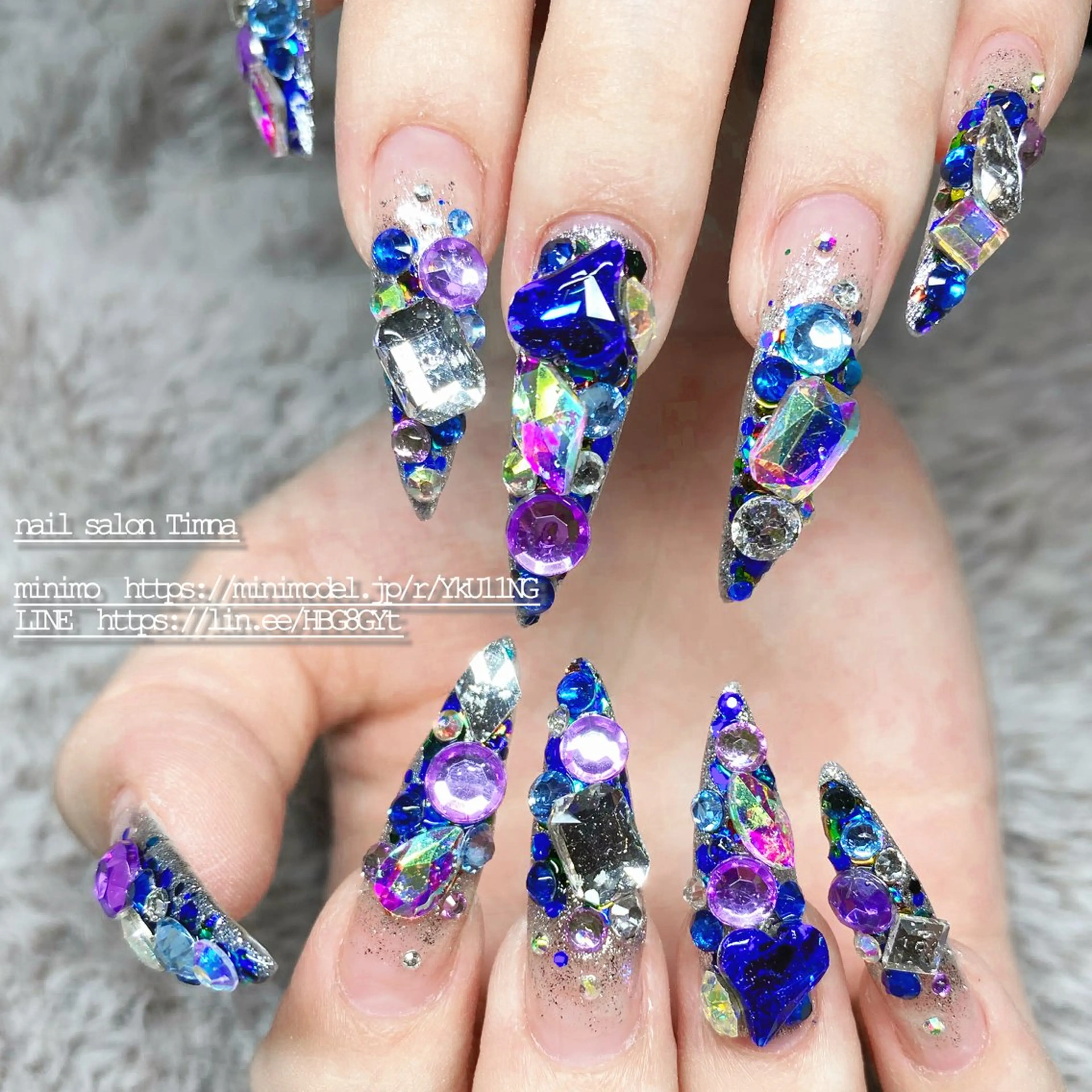 ロング ハンドネイル NAILSALON 🍔Timna🍟のネイルデザイン