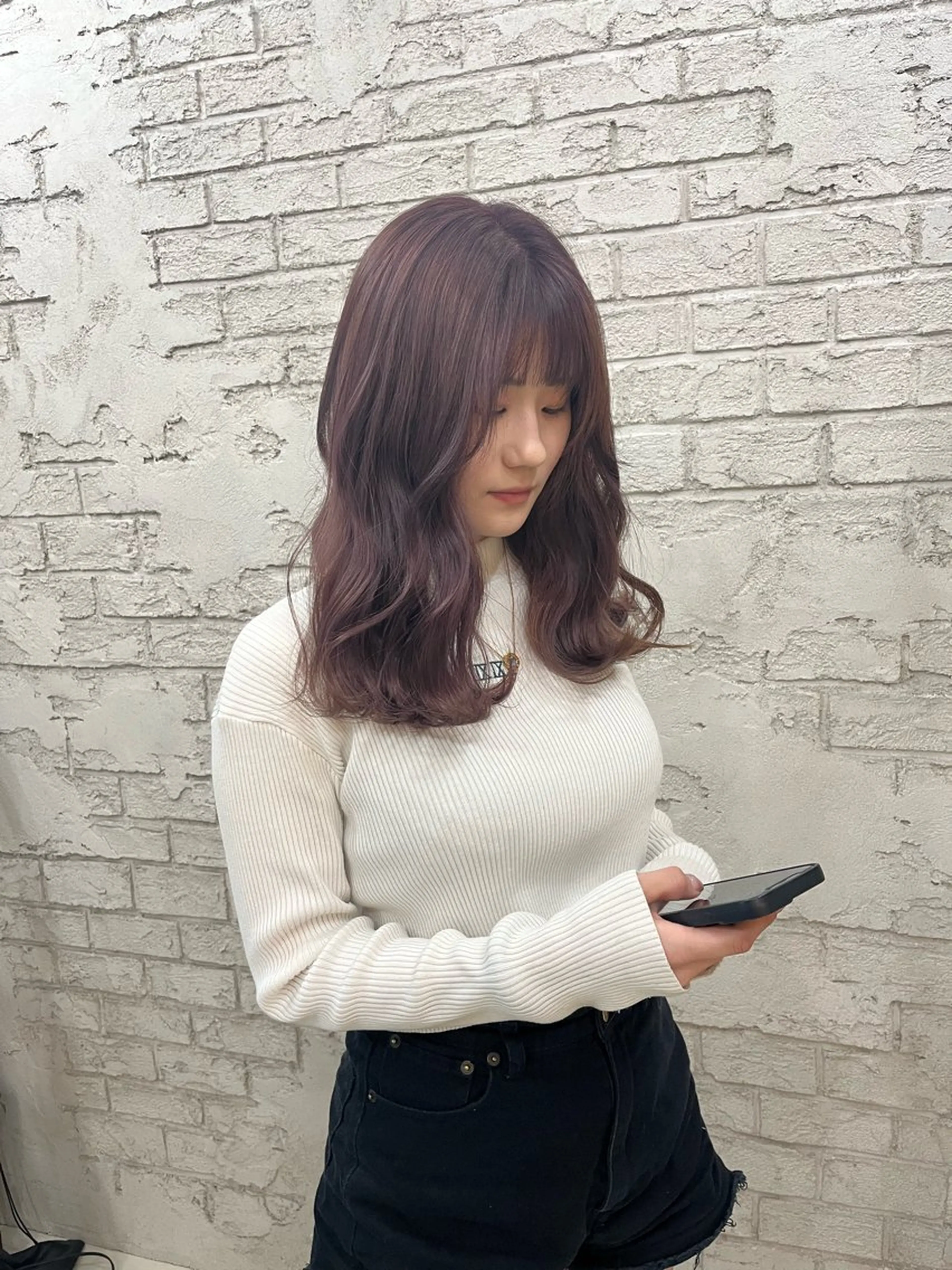 ロング カラー カット ヘアカラー 🪽髪質改善ストレー ト🤍美羽🤍のヘアスタイル