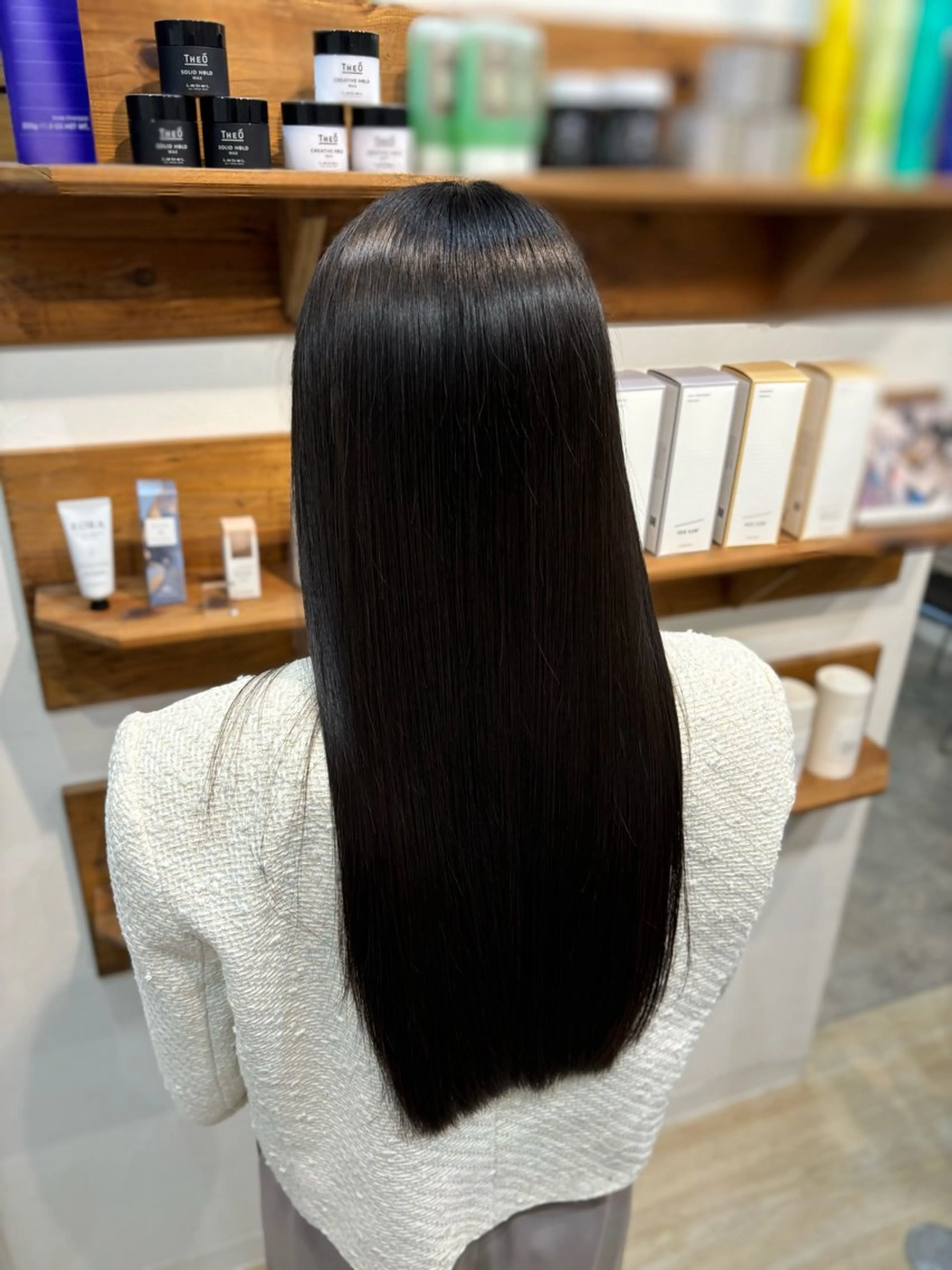 ロング カット 縮毛矯正 髪質改善 安田萌吾のヘアスタイル