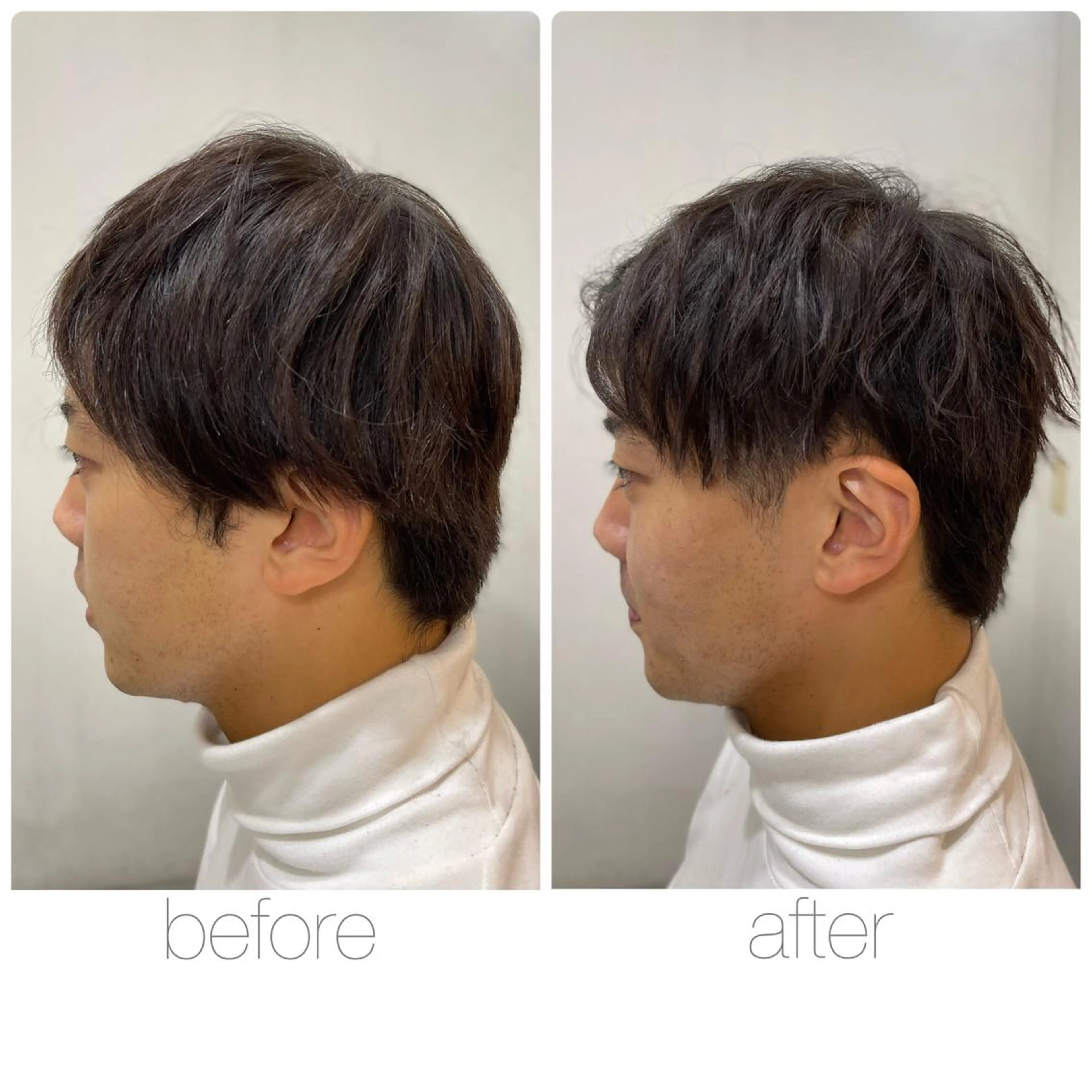 ショート メンズ マッシュウルフ マッシュ メンズウルフカット ウルフカット 尾野 雅斗のヘアスタイル