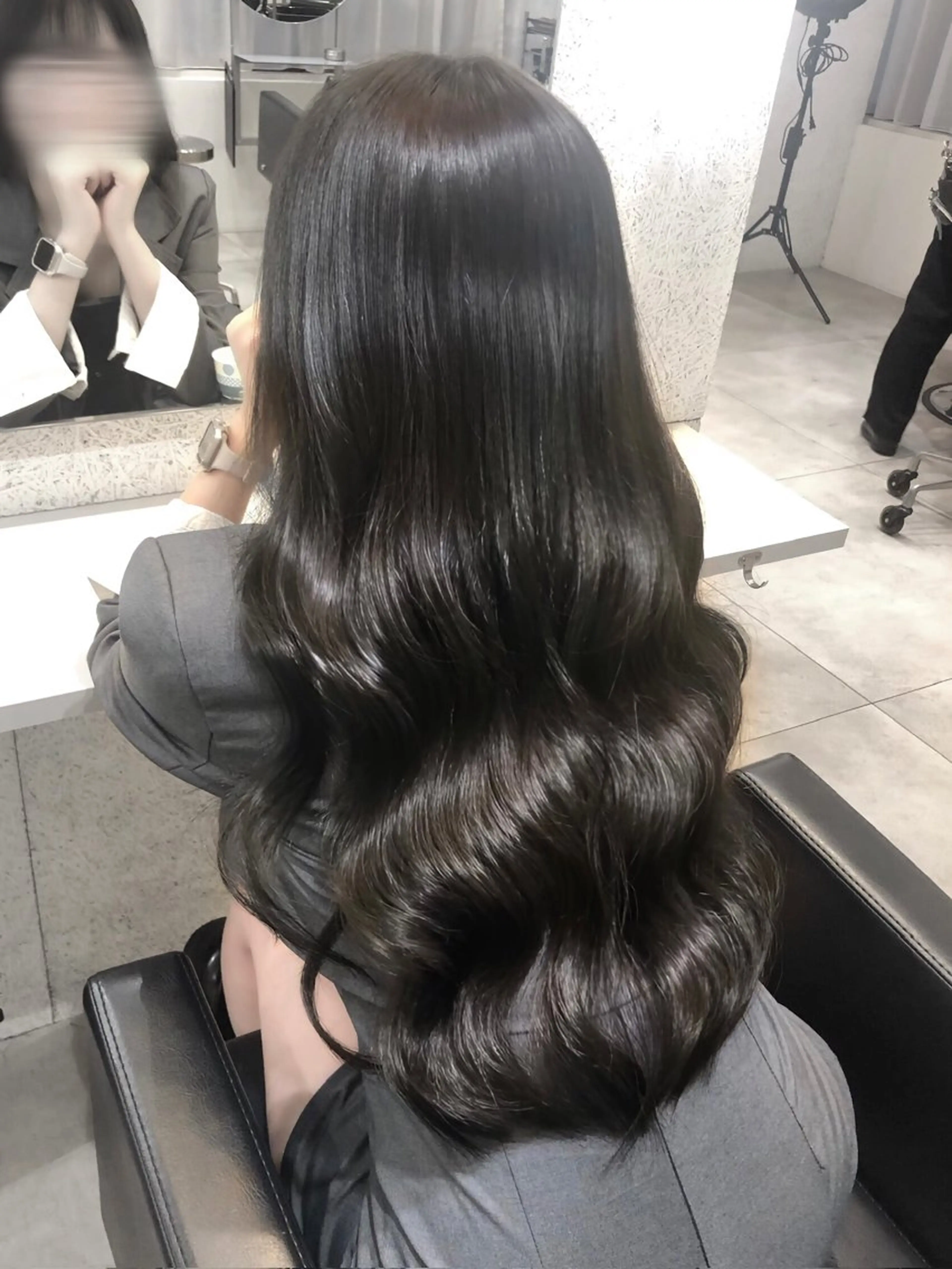 ロング カラー グレージュ オレンジ Mion /CODE.LINEのヘアスタイル