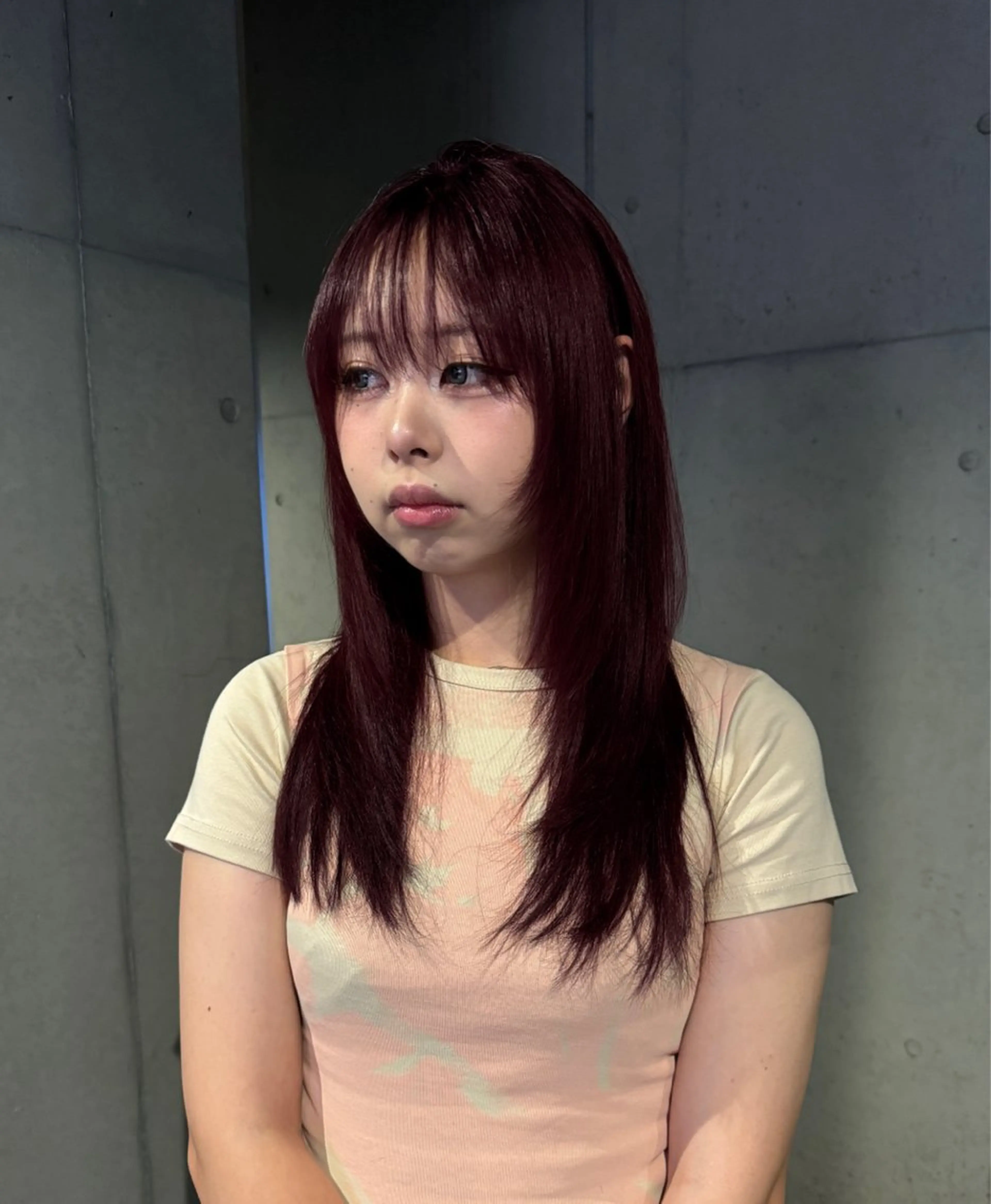 ロング カラー カット ヘアカラー トリートメント だいち/ハイトーン/ デザインカラーのヘアスタイル