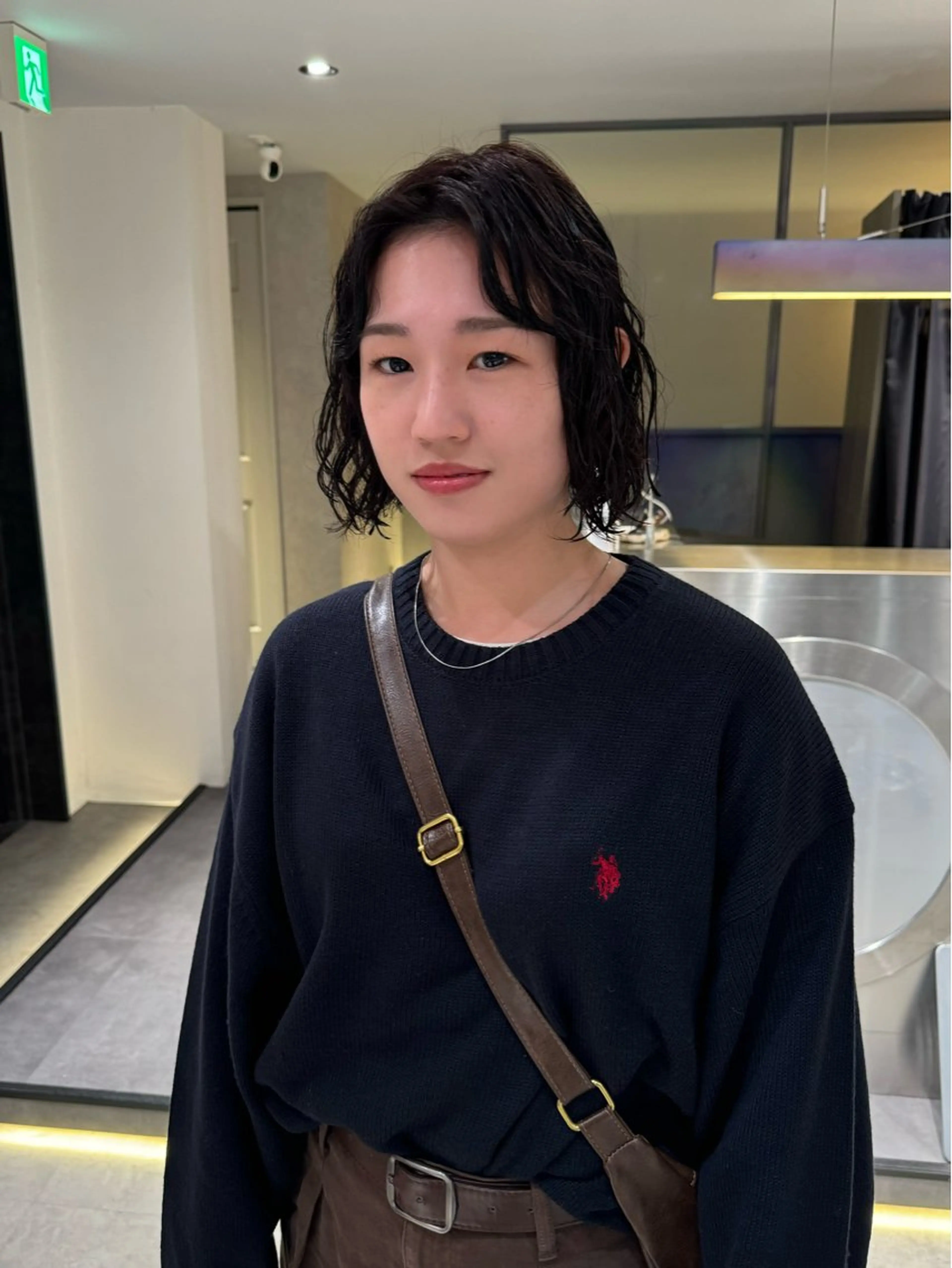 ショート カラー パーマ ボブ カット ヘアカラー パーマ Qin shaire salon 原宿所属・🌿パーマ/ボブ/ レイヤー/Mikiのヘアスタイル