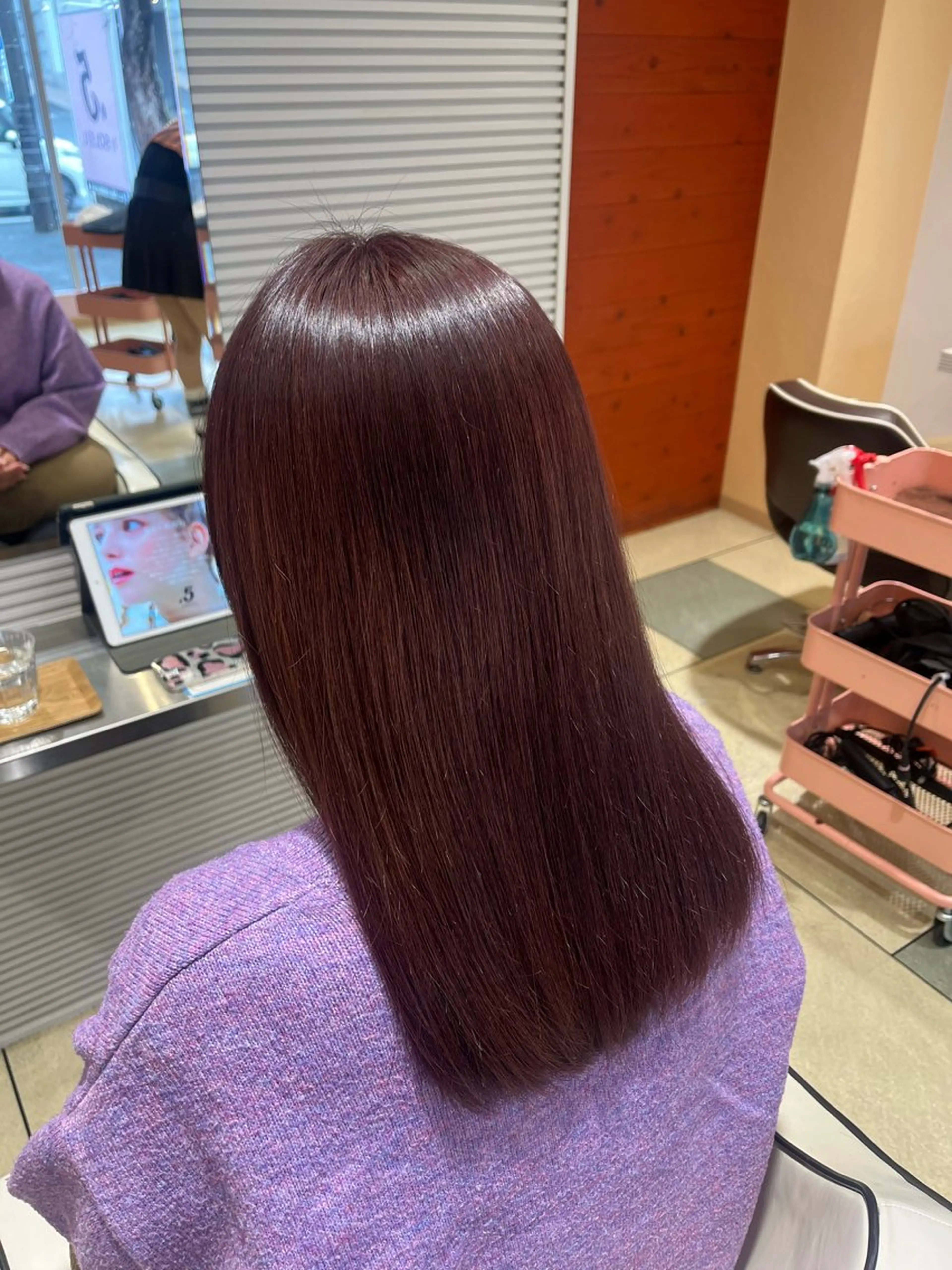 ロング カラー カット ヘアカラー トリートメント ベージュカラー⌇﻿ くびれヘア.𐙚心音のヘアスタイル