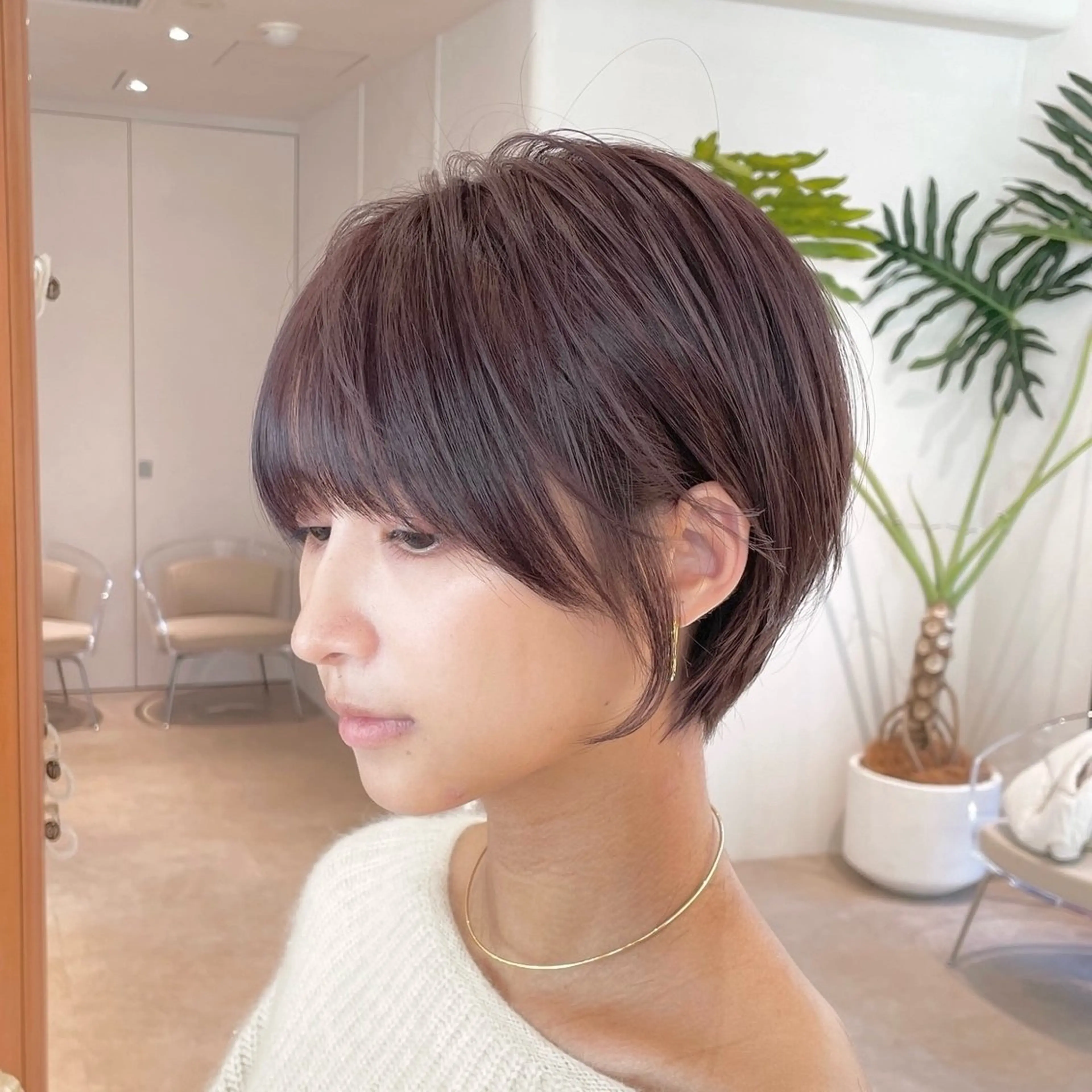 ショート カラー ショートボブ 丸みショート ボブ くびれヘア ショートヘア 渋谷ボブ/レイヤー ボブ田中航平のヘアスタイル