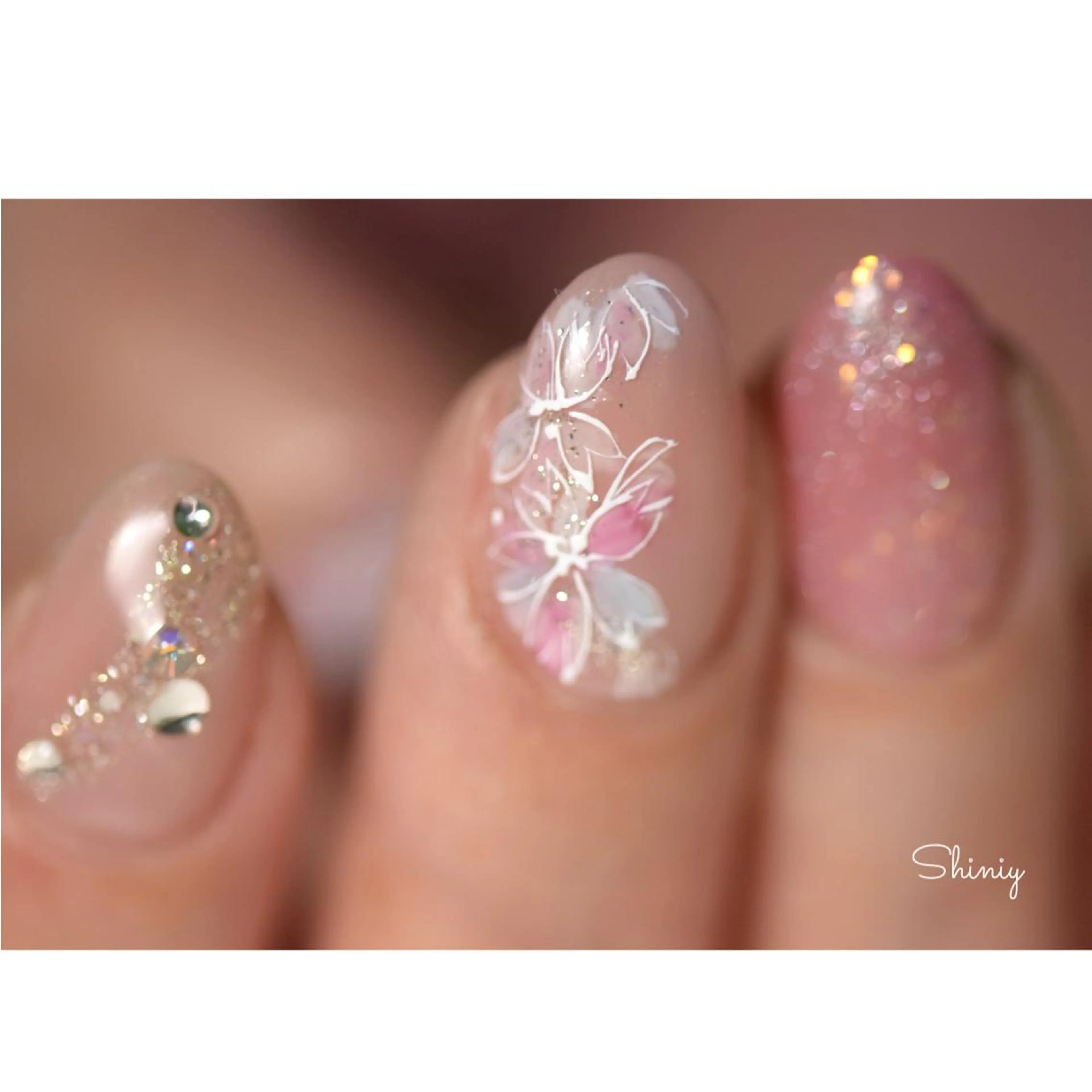 ネイル 桜ネイル ハンドネイル ネイル＆脱毛サロン ユイカのネイルデザイン