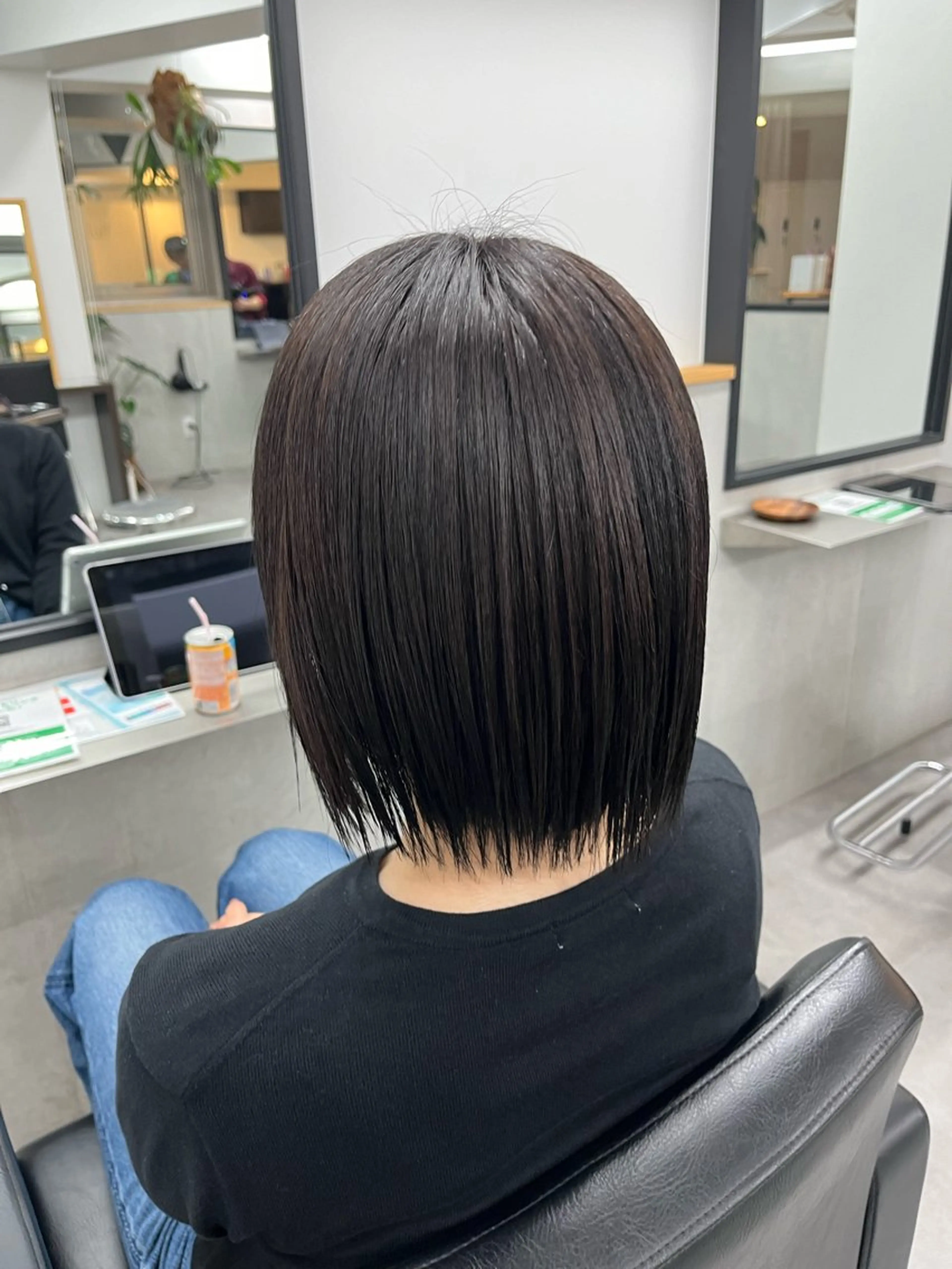 ミディアム ヘアカラー トリートメント 新宿/ボブ/レイヤー 縮毛矯正/SACHIのヘアスタイル