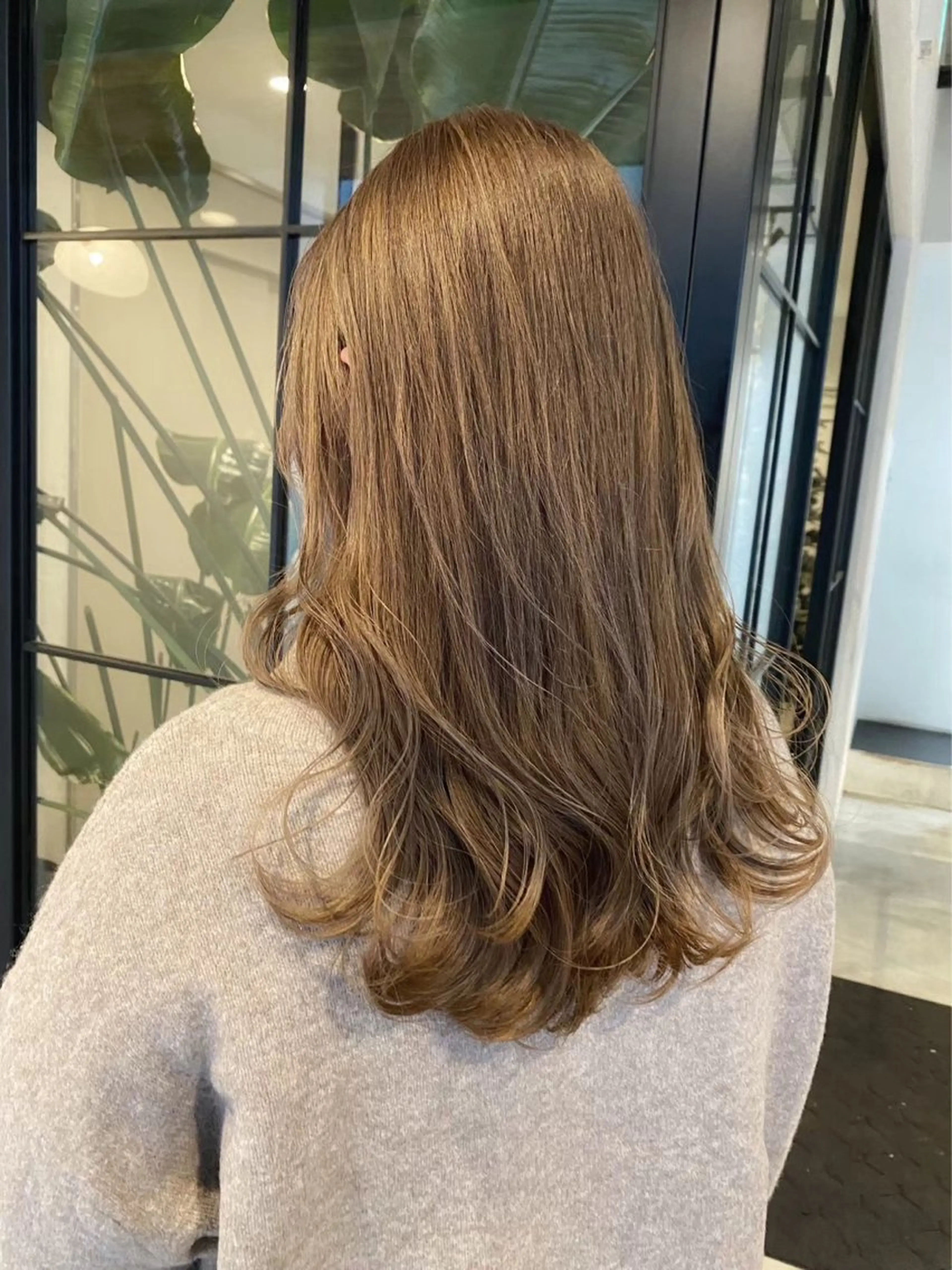 セミロング ヘアカラー トリートメント ベージュカラー/新潟 カラー特化/落合優吾のヘアスタイル