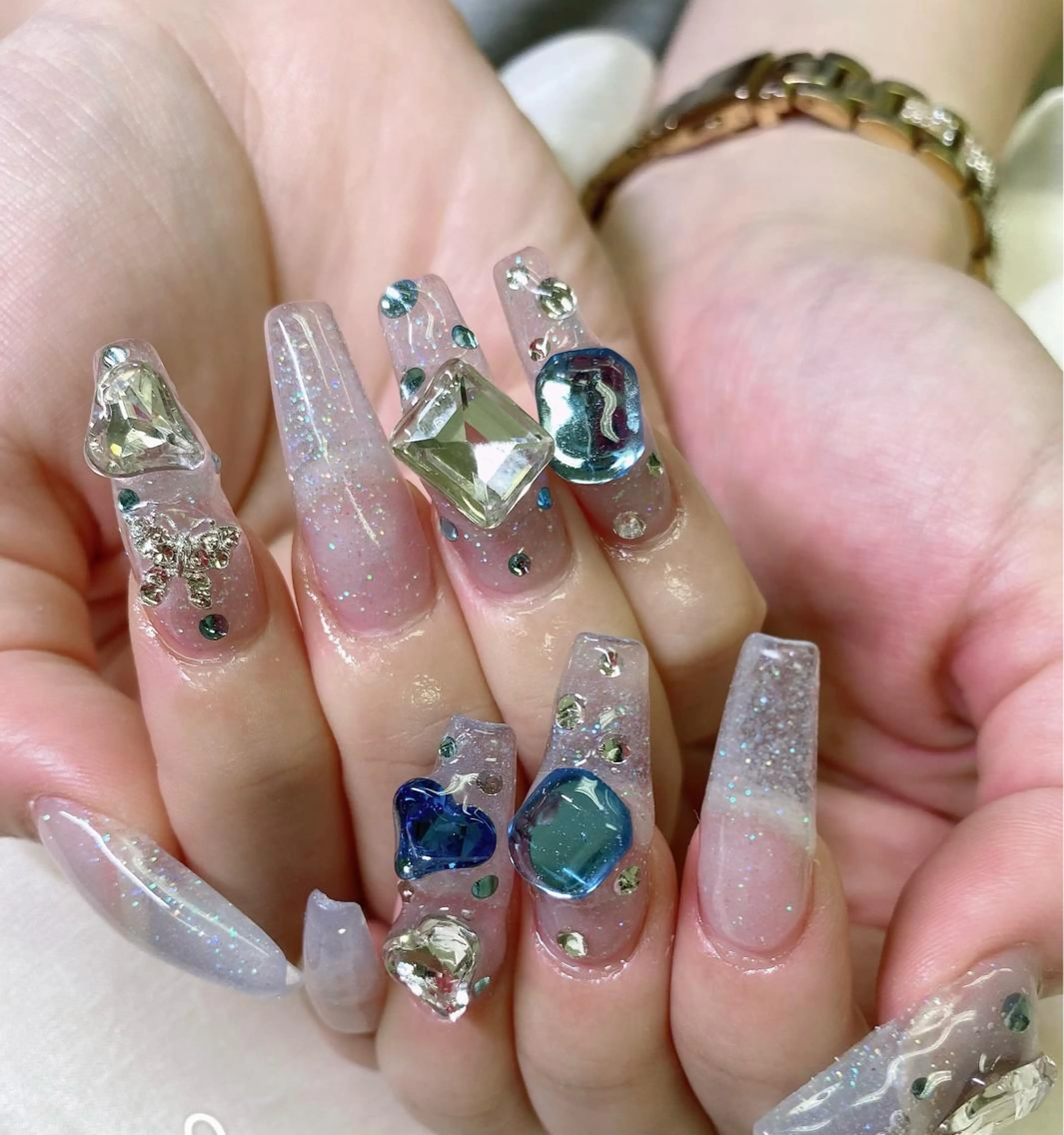 ロング ハンドネイル JNA認定講師🌸 RIEのネイルデザイン