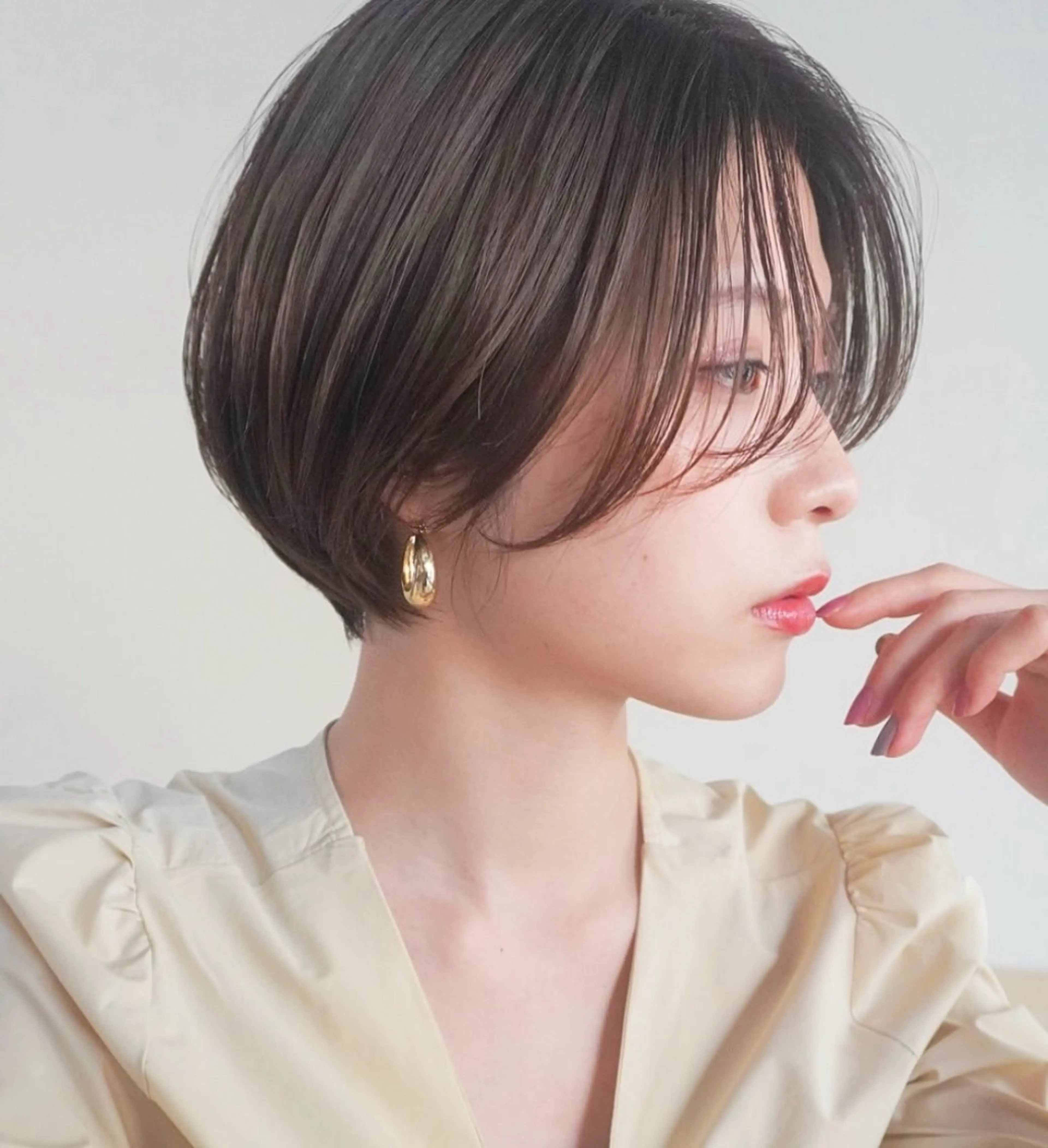 ショート ショートヘア 山内 友里菜のヘアスタイル