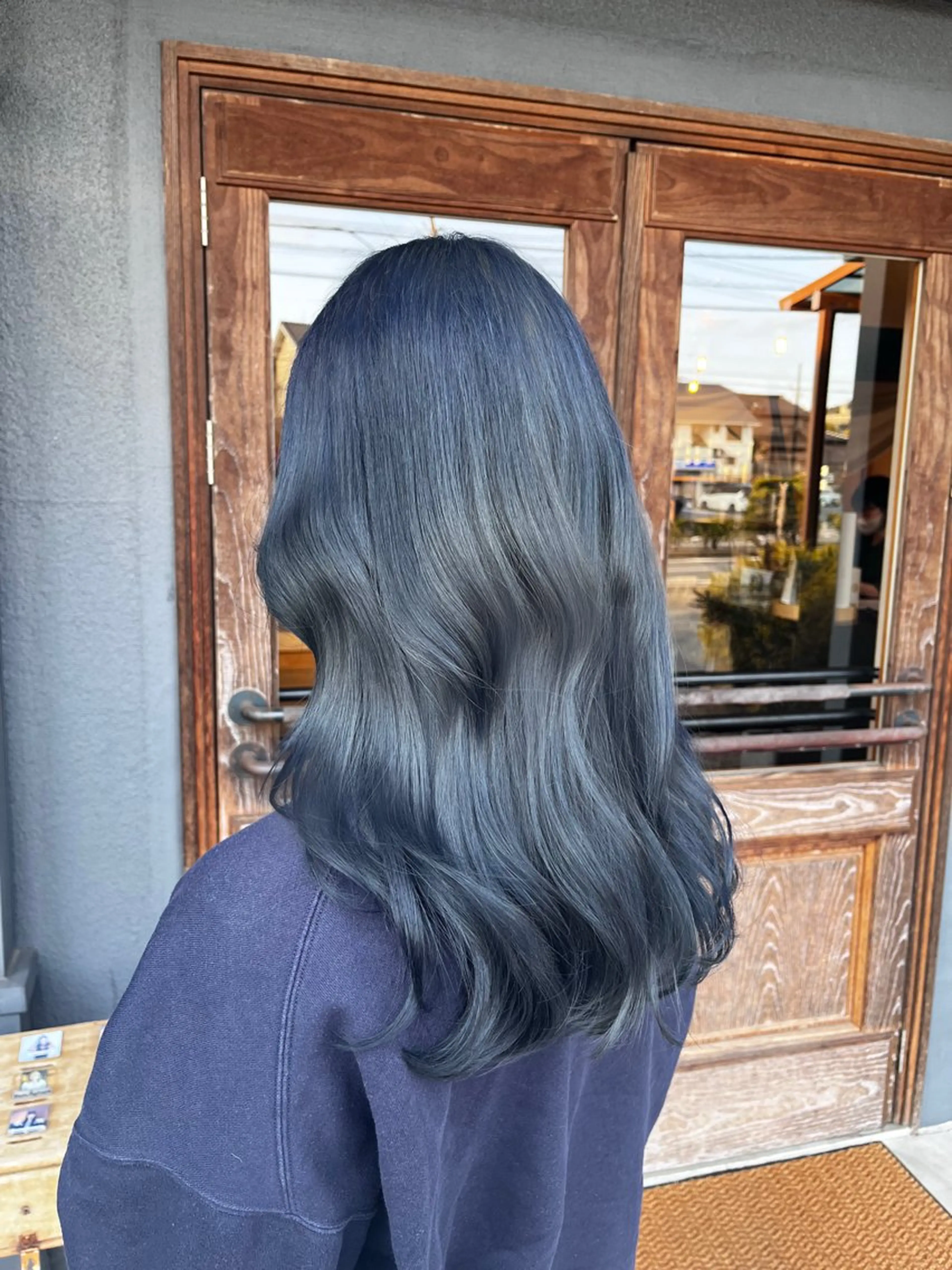 ロング カラー ヘアカラー ふじわらはゆ/髪質改 善/透明感カラーのヘアスタイル