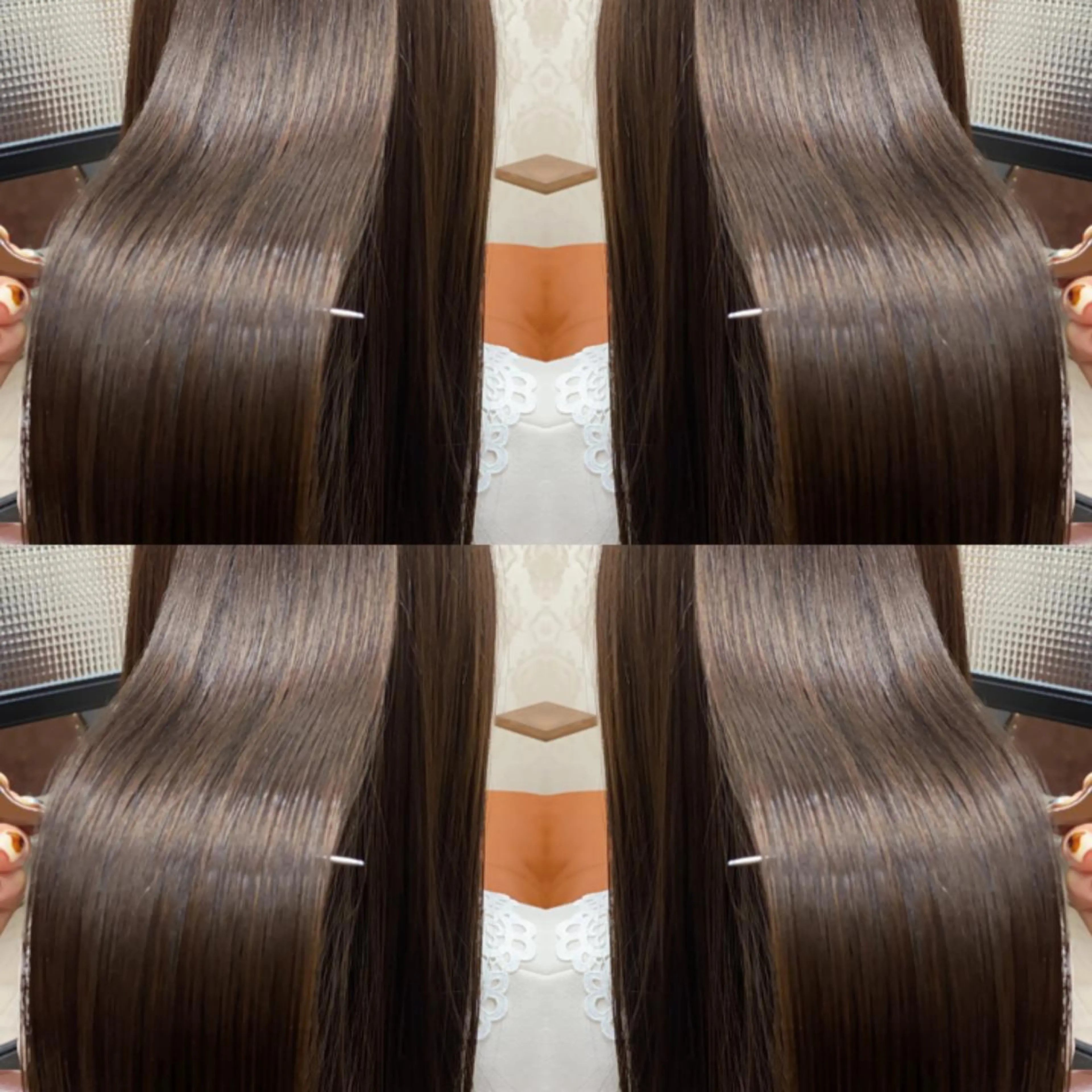 ミディアム 髪質改善 トリートメント 酸熱トリートメント ココロ☀️ CLUTCH天王寺店のヘアスタイル