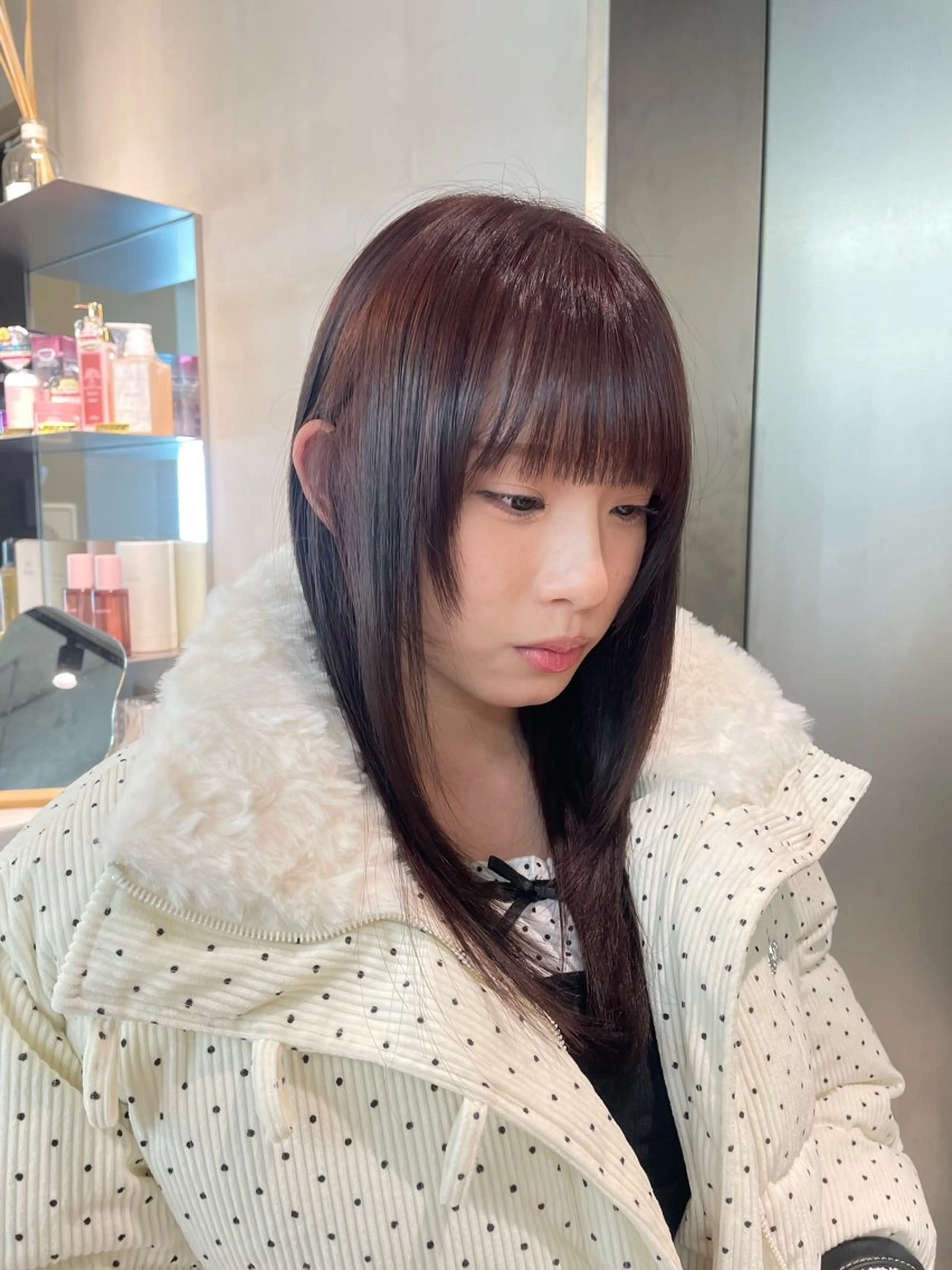 カラー ヘアカラー トリートメント ヘッドスパ ヘアセット 韓国ヘア/レイヤー Londエレンのヘアスタイル