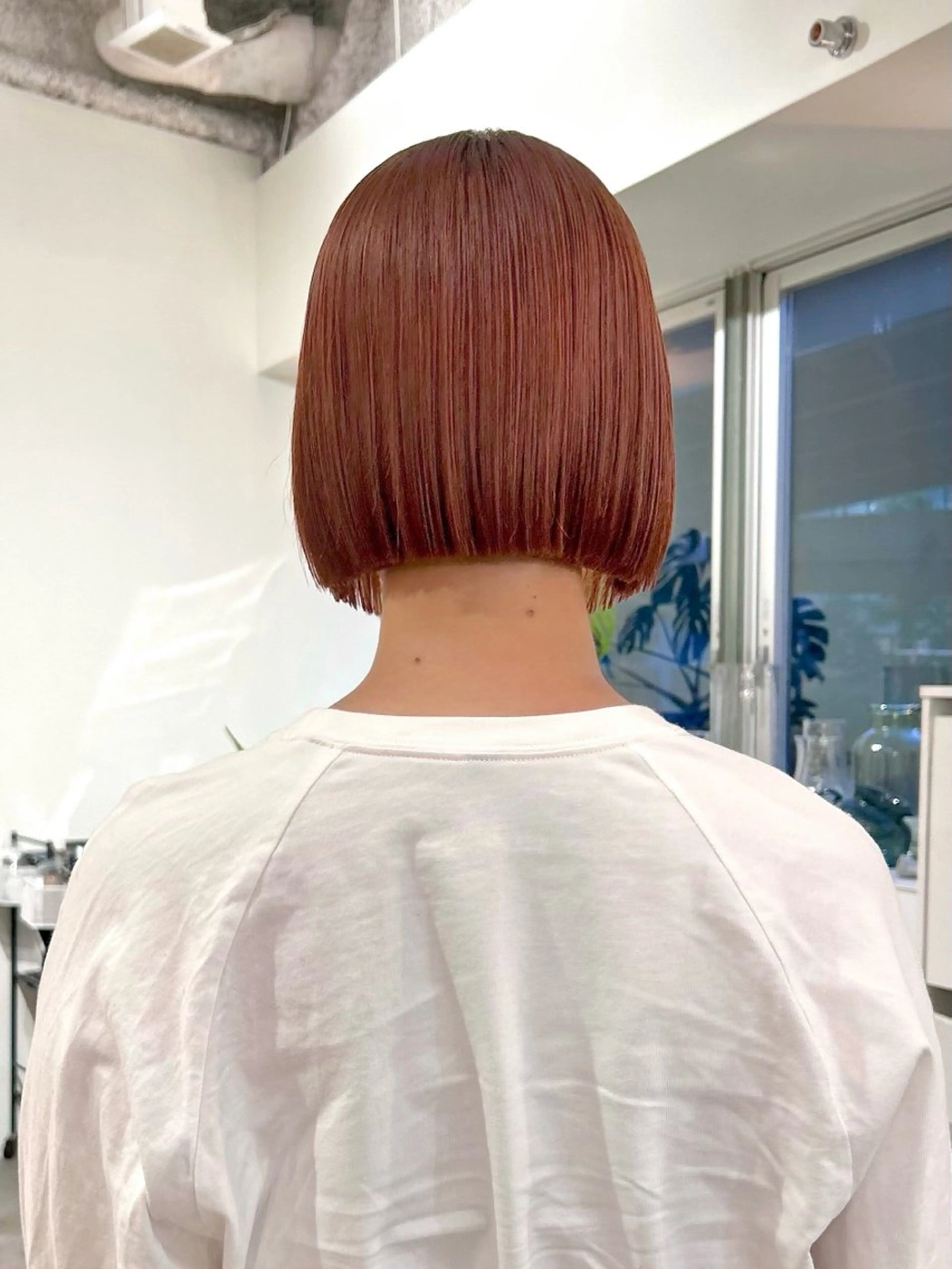 ショート パーマ ボブ 縮毛矯正 ストレートパーマ カット ボブ/レイヤー 大阪梅田/きょうかのヘアスタイル