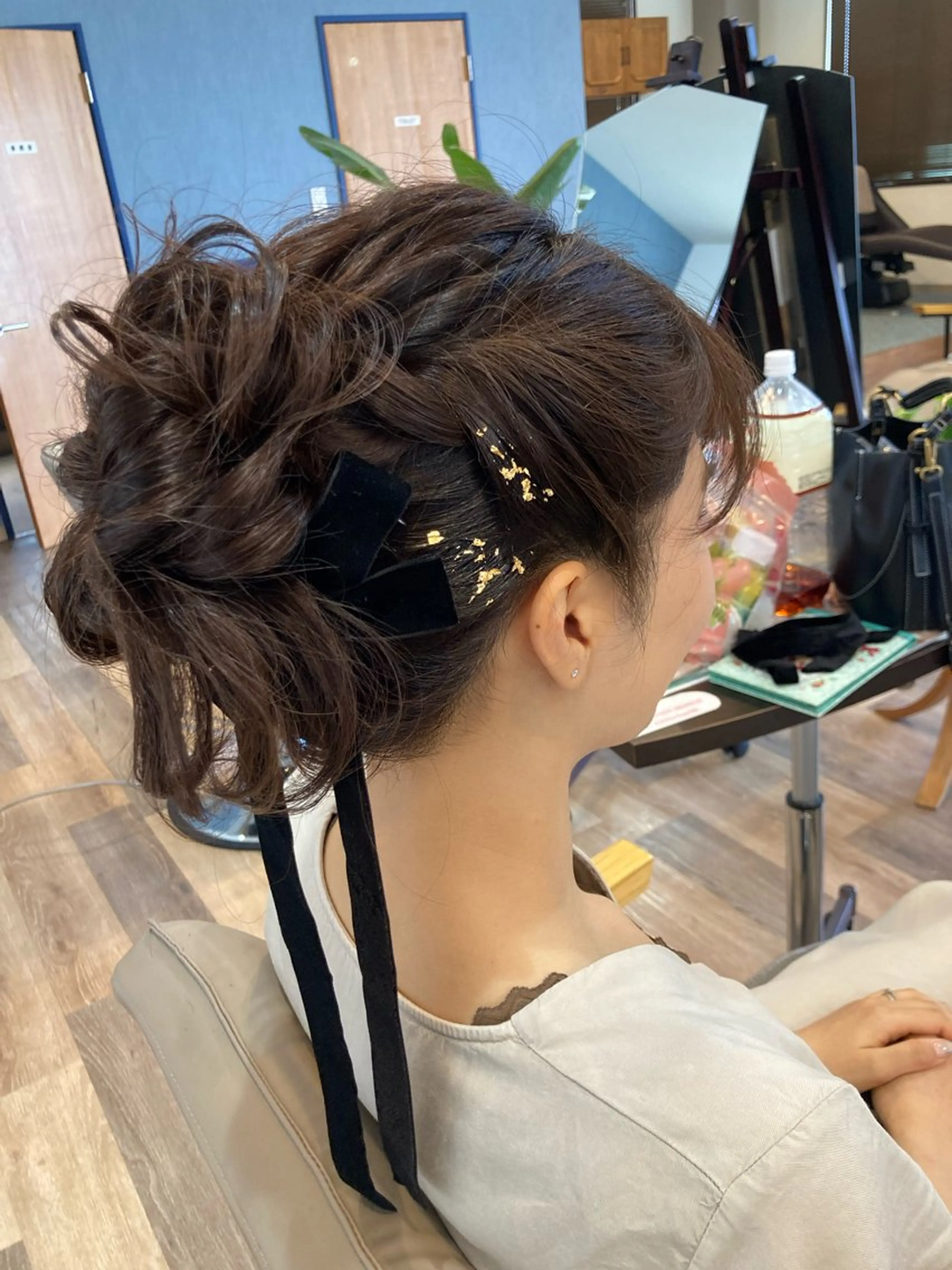 セミロング ヘアセット 中野 紹江のヘアスタイル