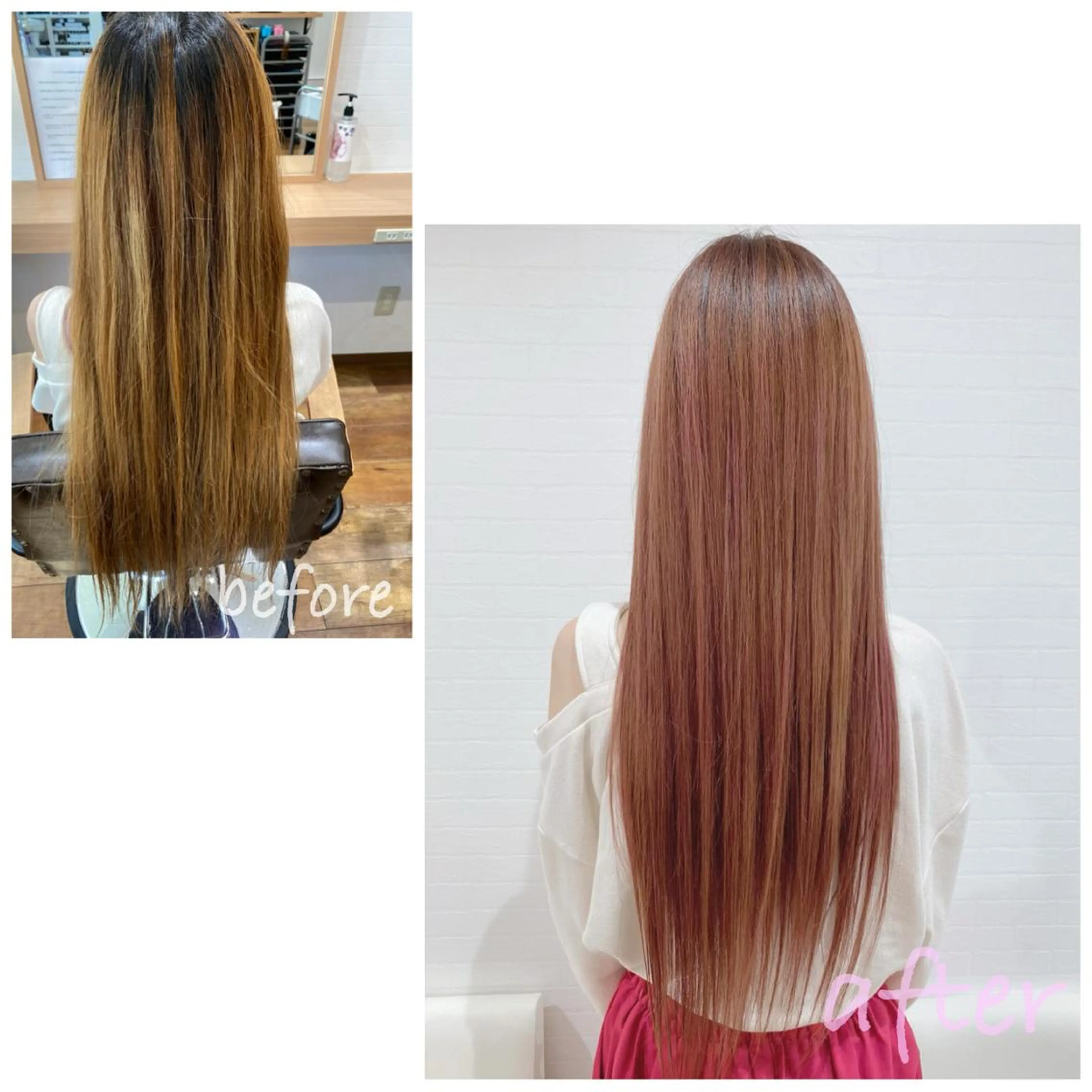 ロング カラー グレージュ ピンクカラー GRANLUSSO 〜グランルッソ駅前店所属・木口 嘉美のヘアスタイル