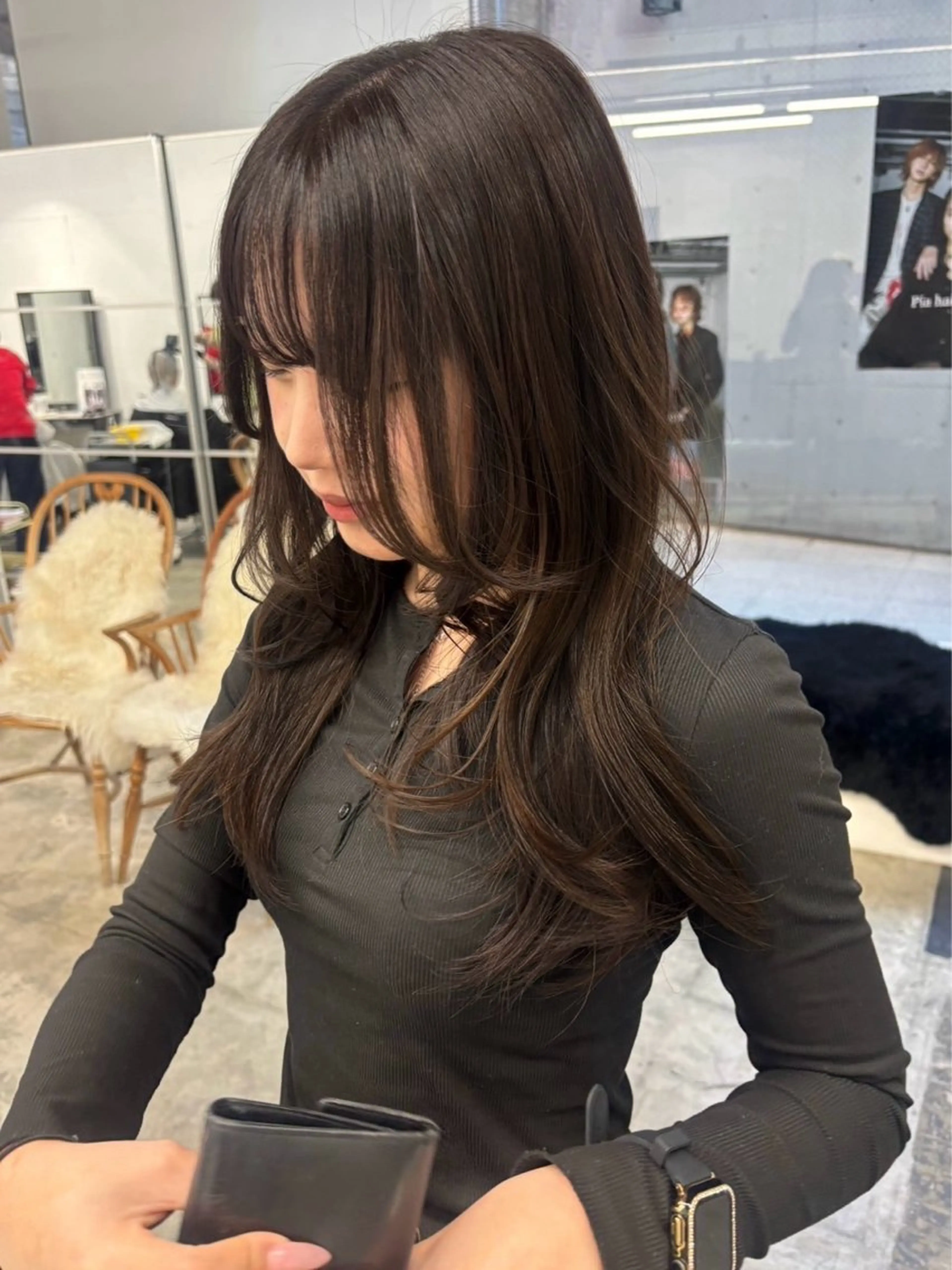 ロング カラー カット ✩デザインカラー /レイヤー✩momoのヘアスタイル