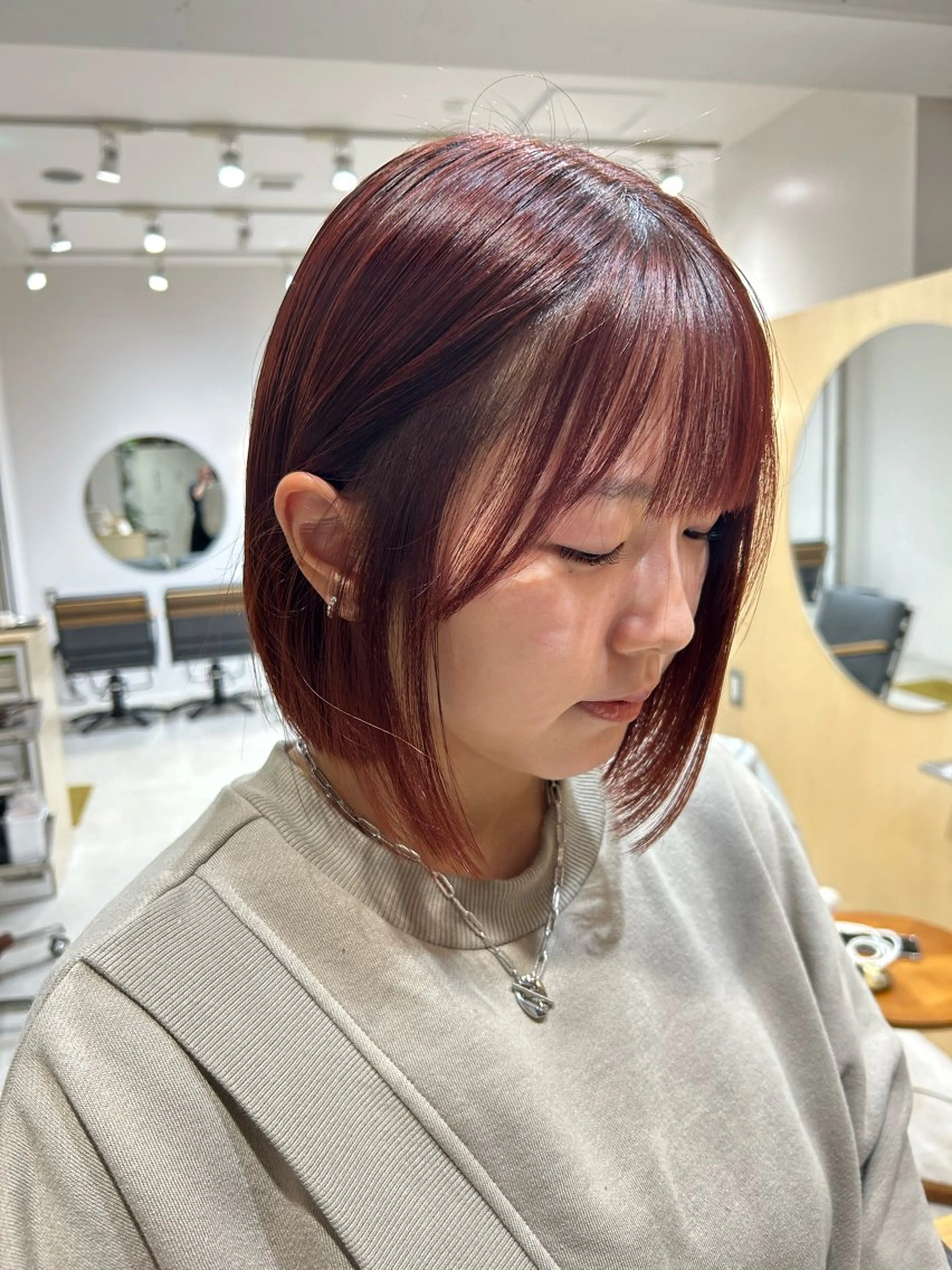 ショート カラー 🦖ミニボブ/ボブ /MOEKA🦕のヘアスタイル