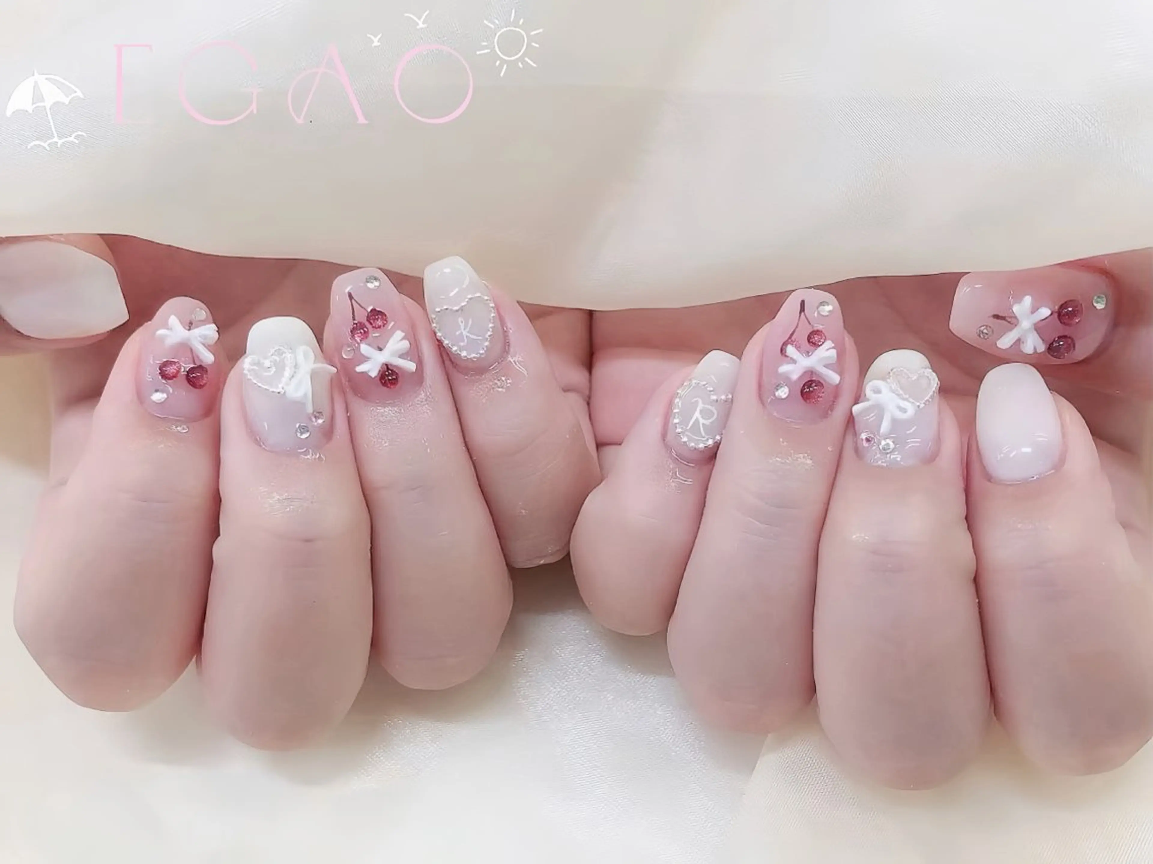 ネイル アートネイル フットネイル フレンチネイル ジェルネイル グラデーション ハンドネイル Egao Nail Salonのネイルデザイン