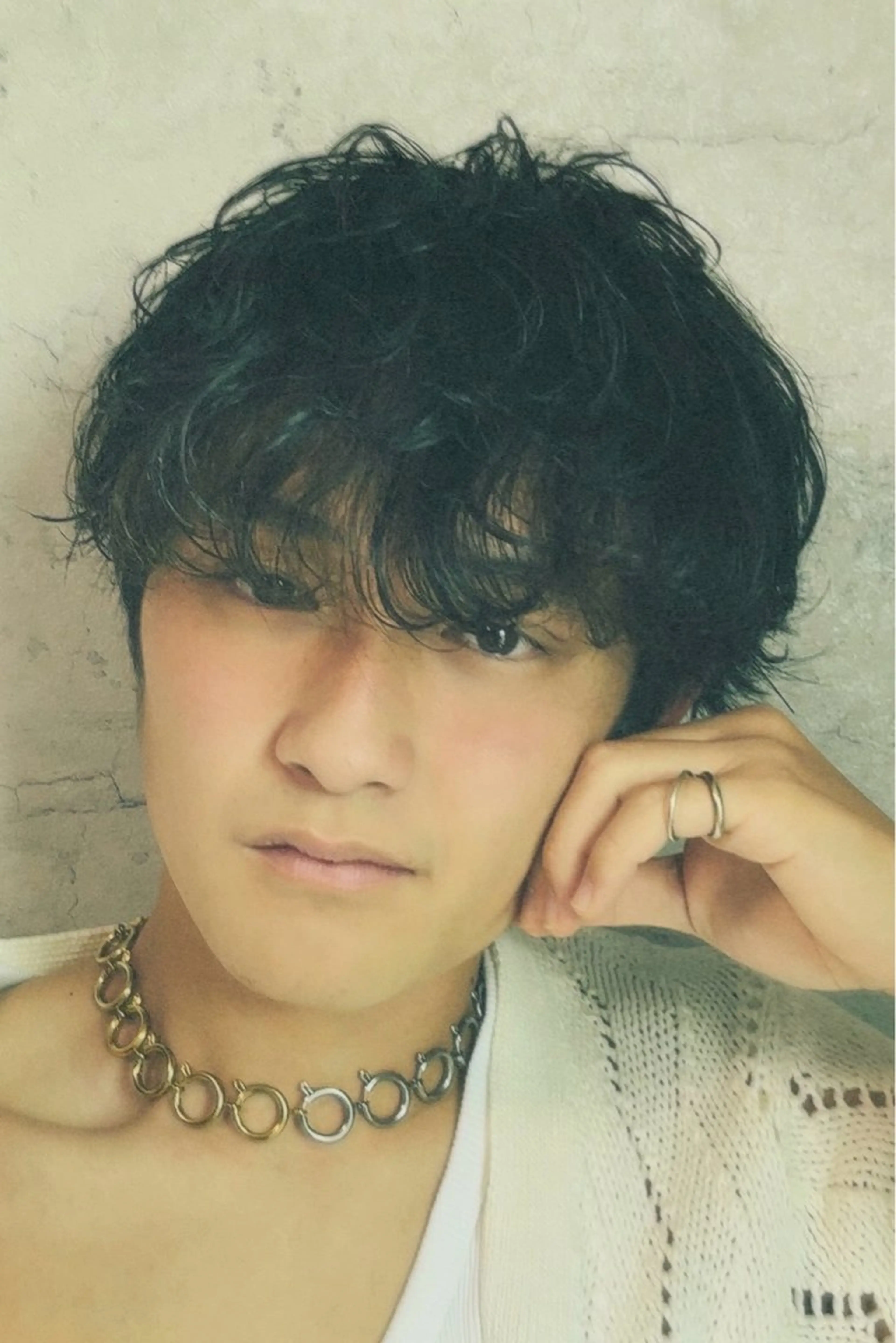 ショート パーマ メンズ カット パーマ トリートメント ヘッドスパ ヘアセット gallica表参道 副店長/佐藤翼のヘアスタイル