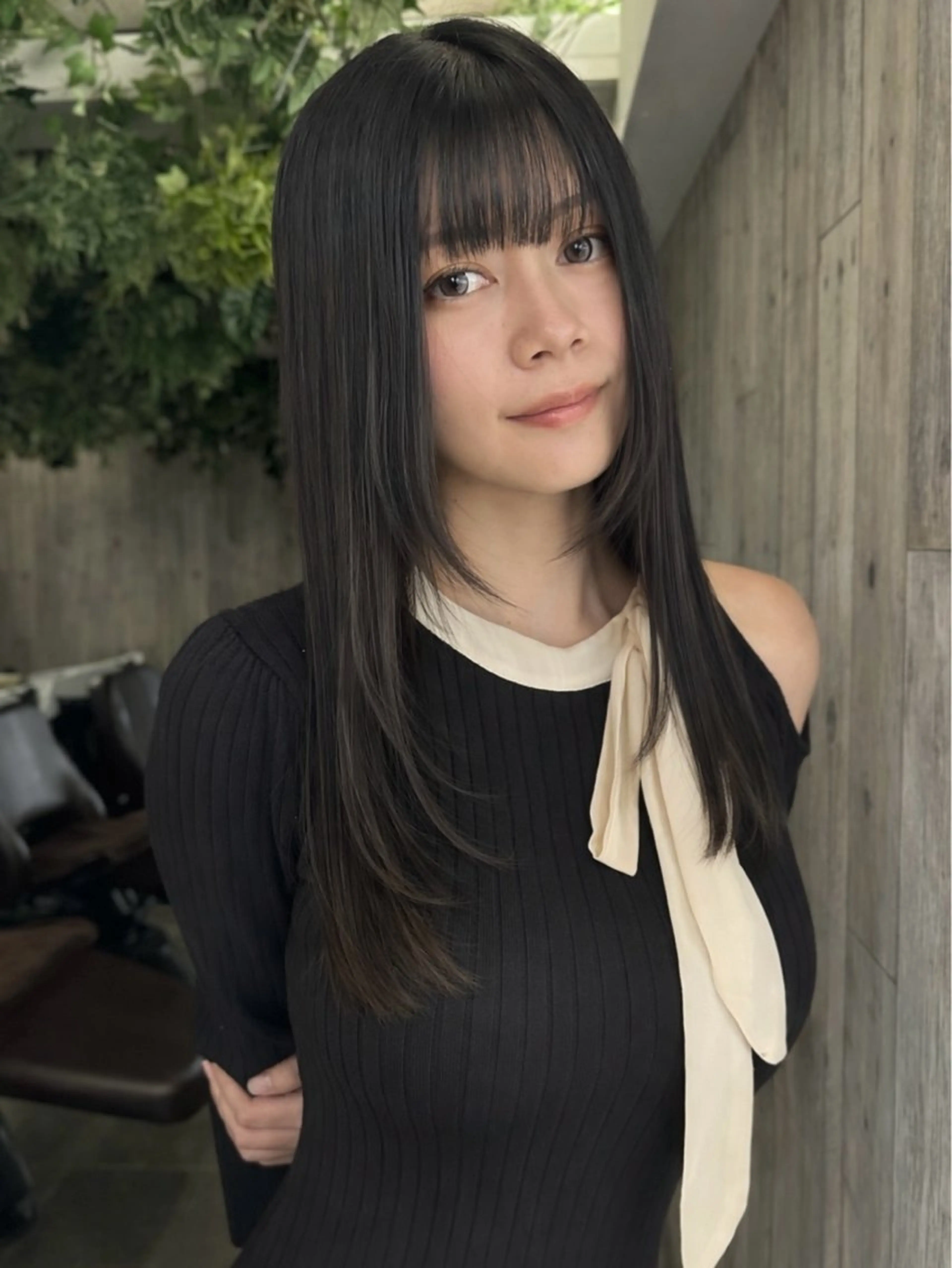 ロング カット ヘアカラー 艶カラー/フェイス レイヤー/たむのヘアスタイル