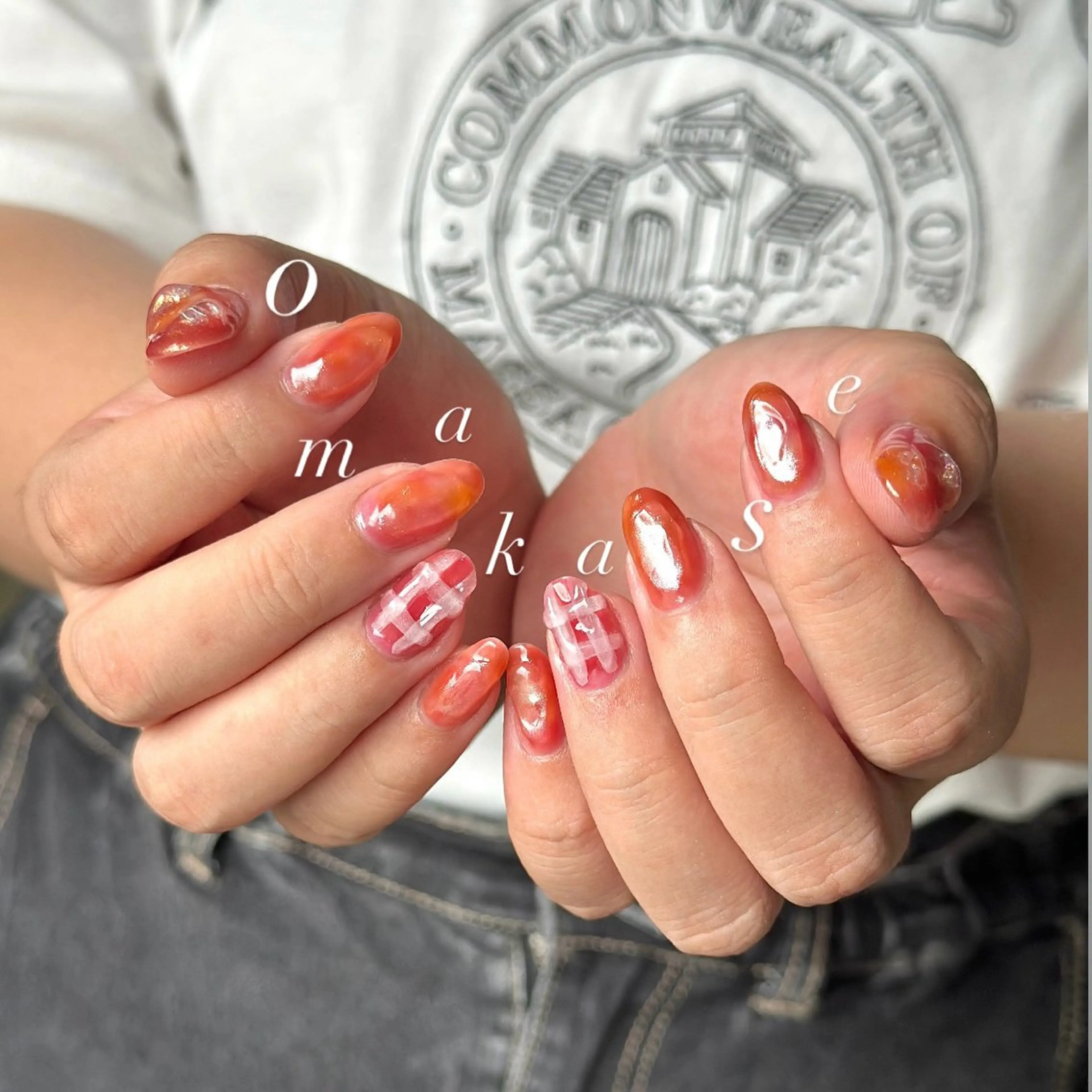 ネイル 氷ネイル・うるうるネイル torom yukiのネイルデザイン