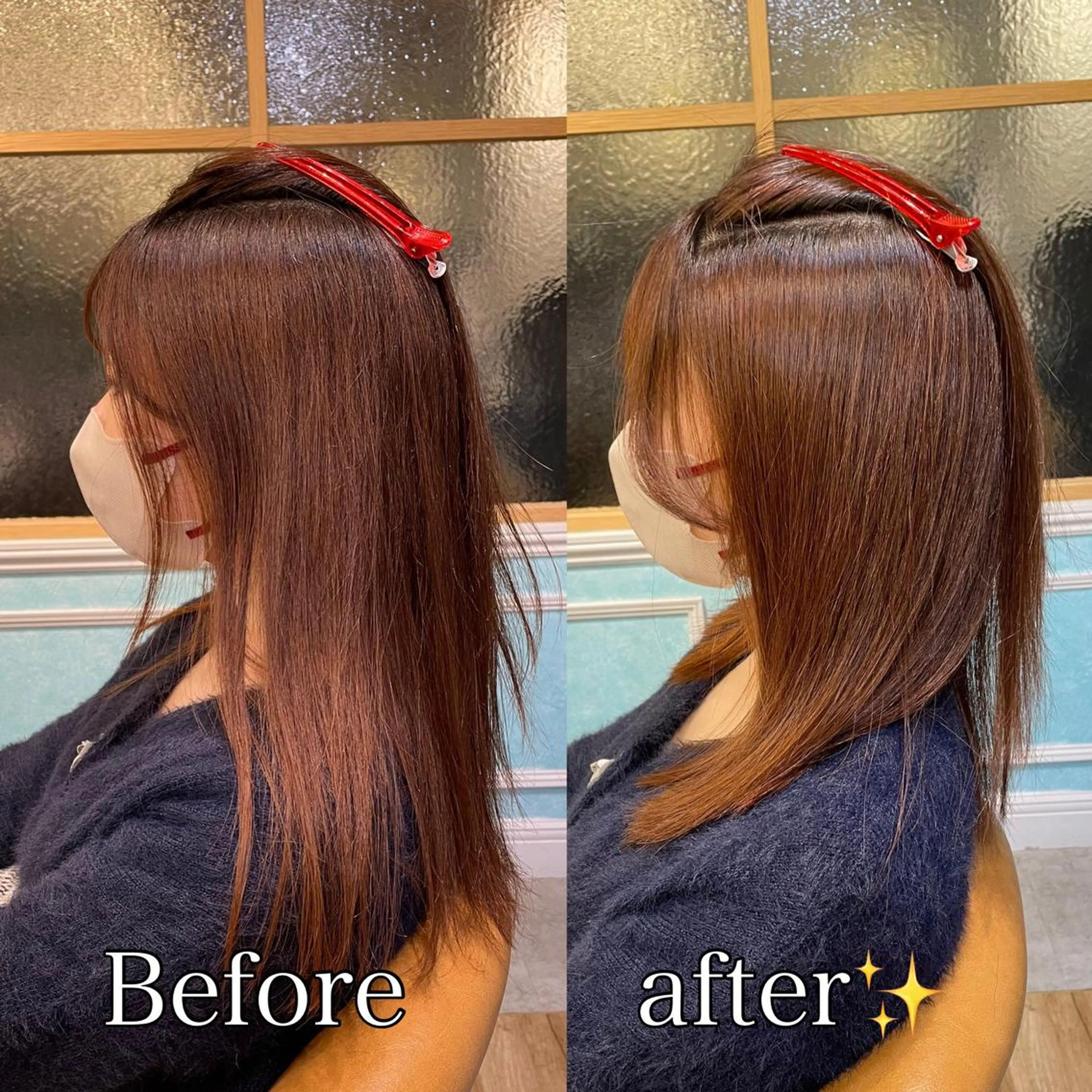 rina韓国ヘア 透明感カラーのヘアスタイル